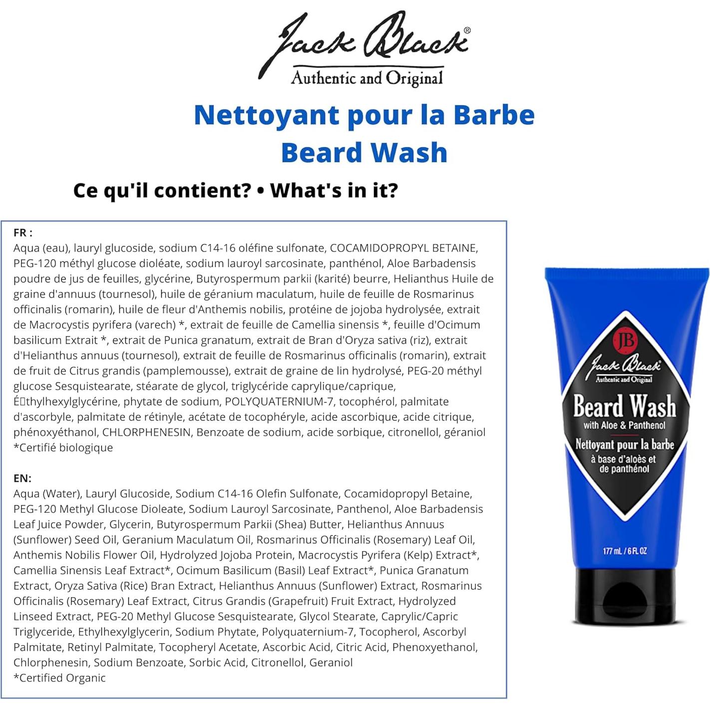 Jack Black Lavado y Acondicionador de Barba 170g