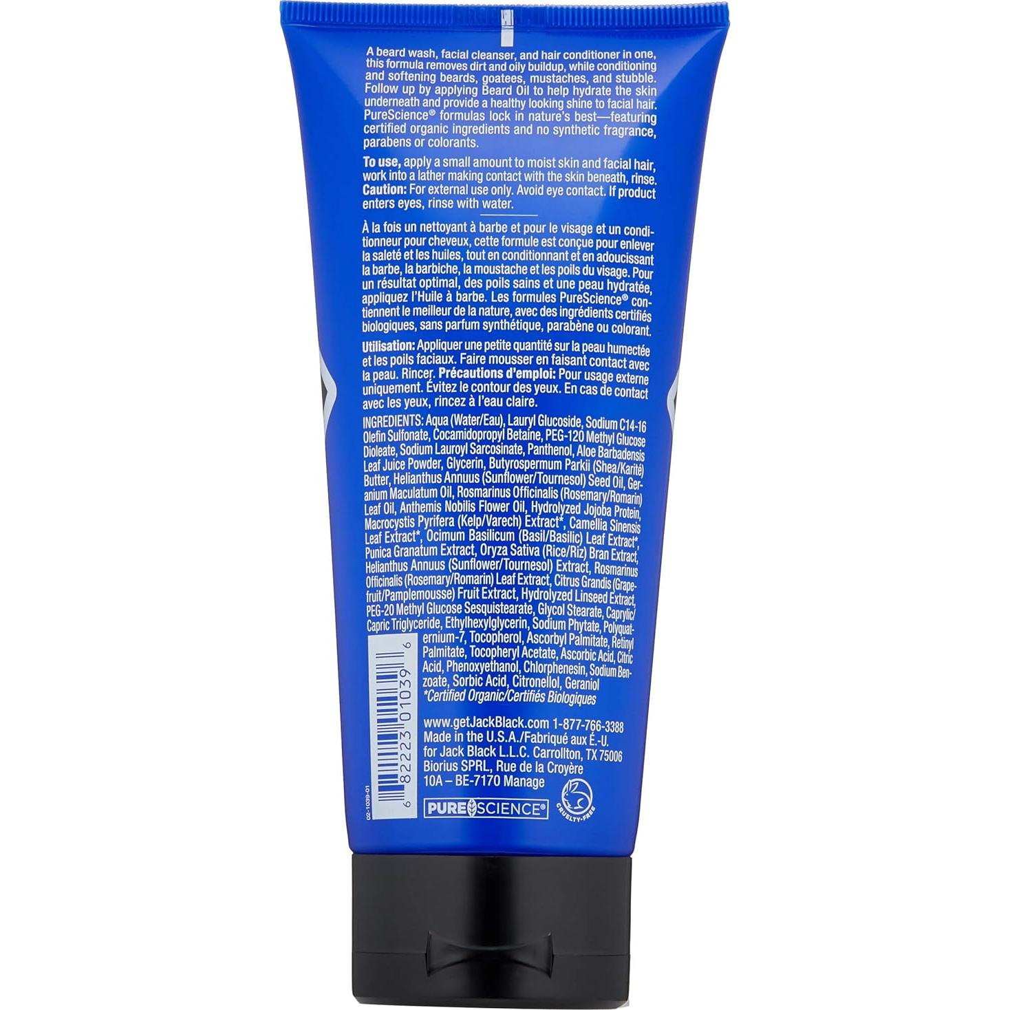 Jack Black Lavado y Acondicionador de Barba 170g