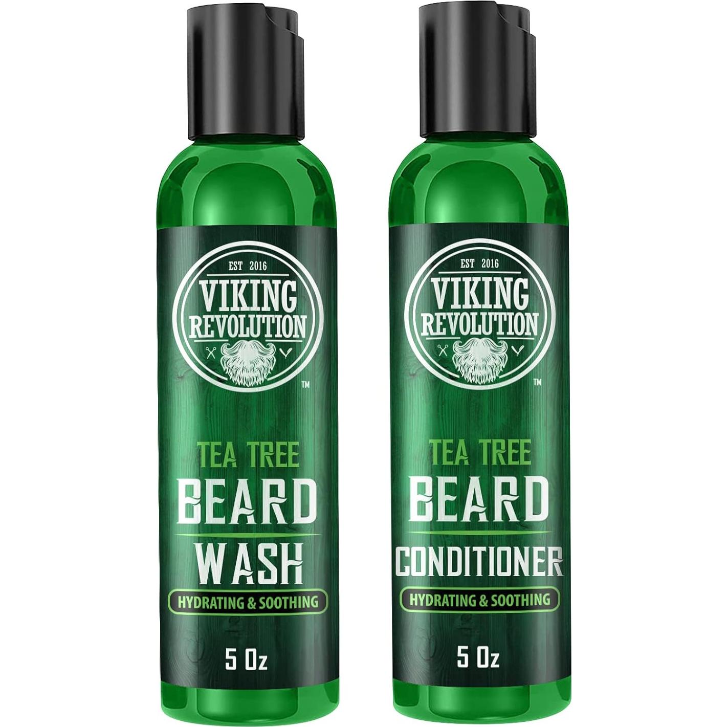 Juego de Lavado y Acondicionador de Barba Viking Revolution 141g