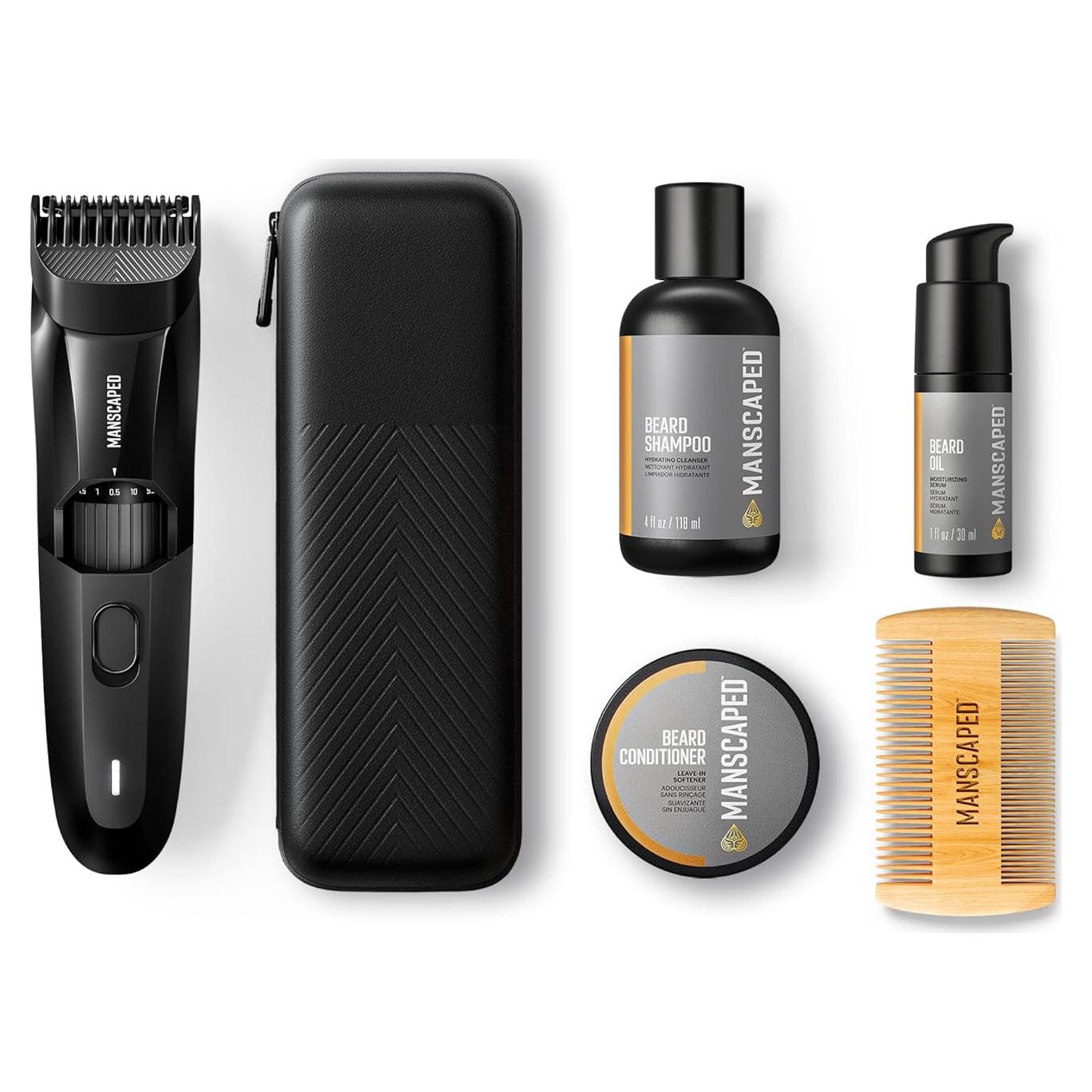 Cortador de Barba MANSCAPED Kit Avanzado con Champú y Aceite