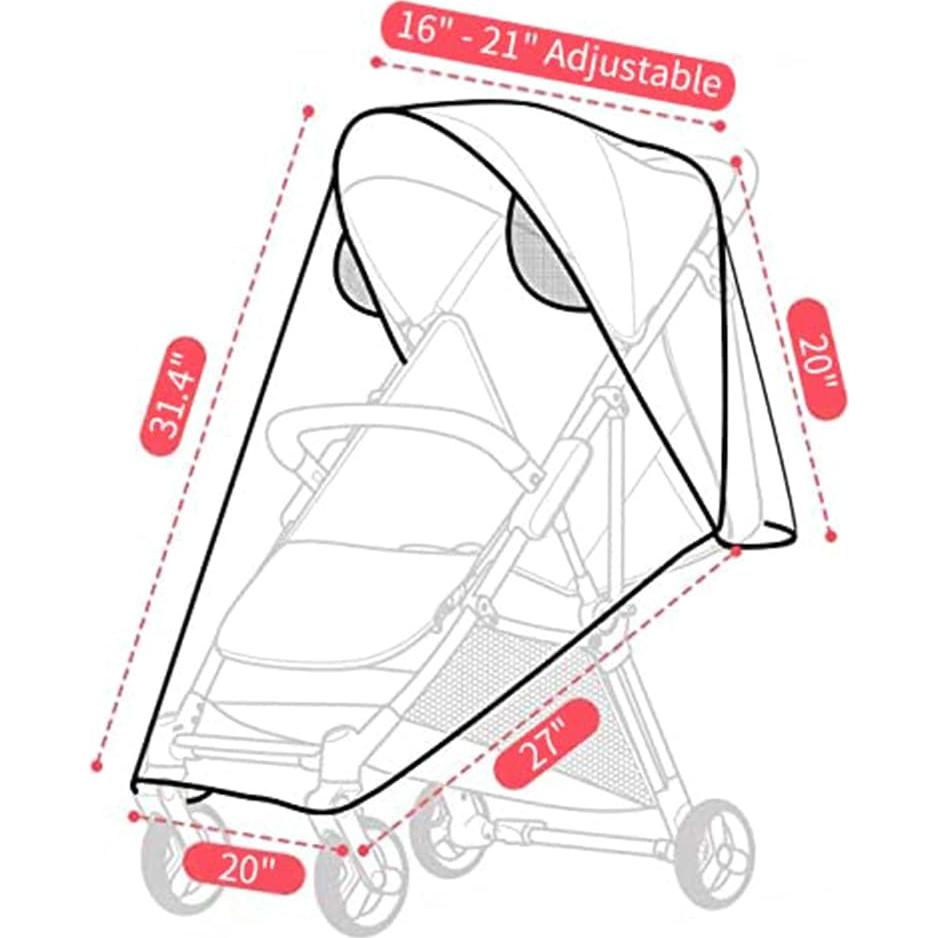 Cubierta de Lluvia Universal para Cochecito FASOTY 198g Impermeable