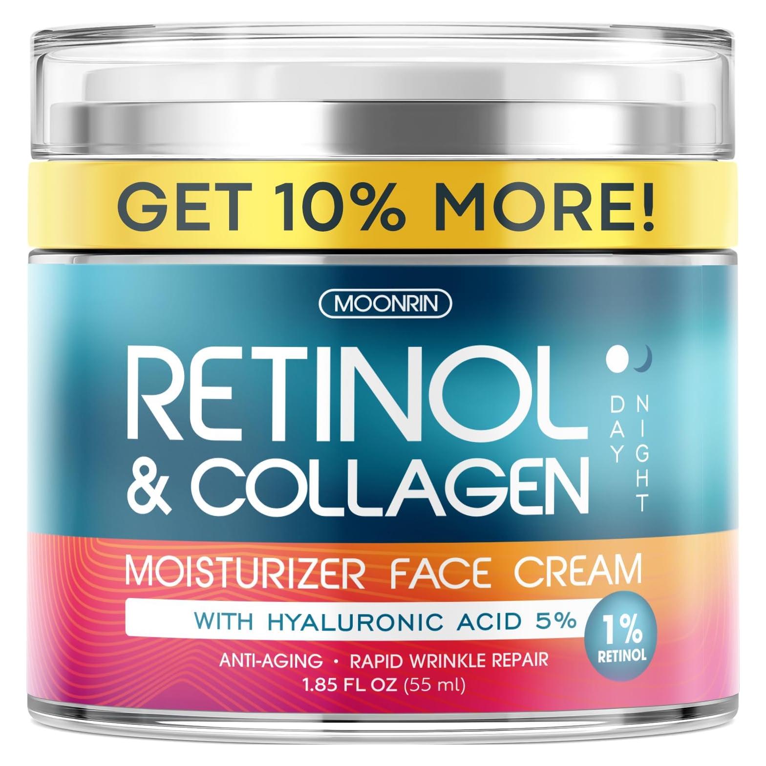 Crema Hidratante Antienvejecimiento MOONRIN con Retinol 52.6 g