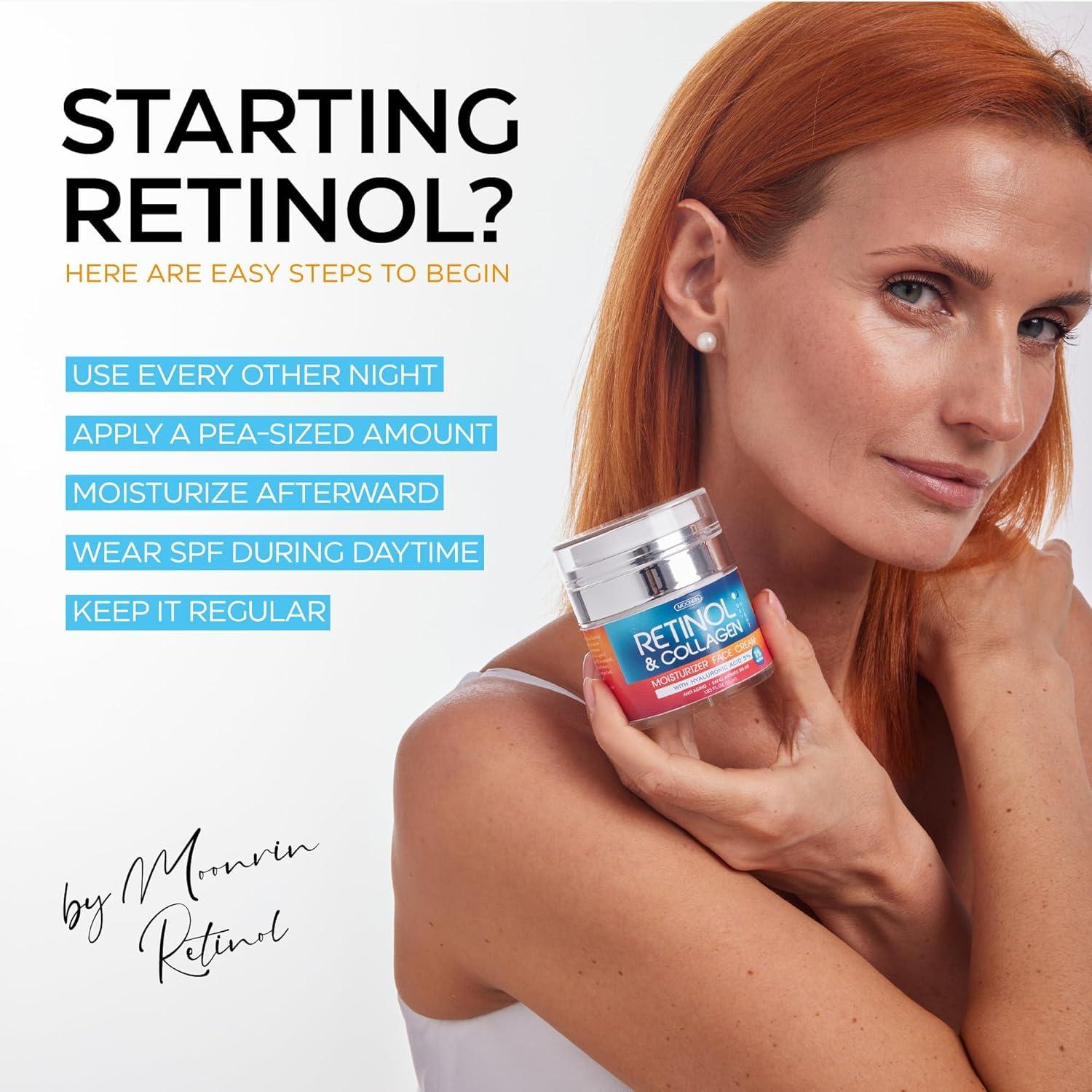 Crema Hidratante Antienvejecimiento MOONRIN con Retinol 52.6 g