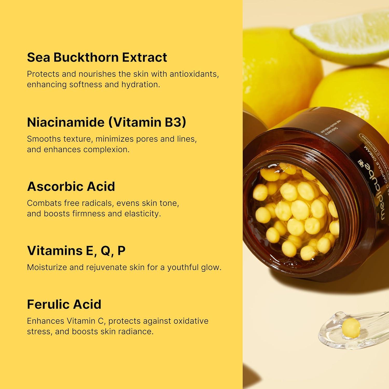 Hidratante Facial Medicube Cápsulas Vitamina C 55g