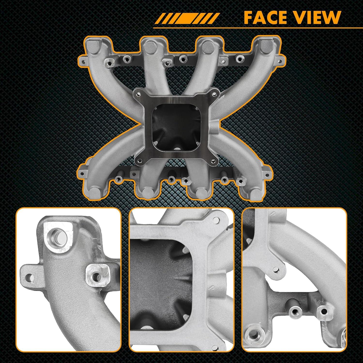 Colector de Admisión Carburado JGhyperX 300-131 para Chevy LS3/L92