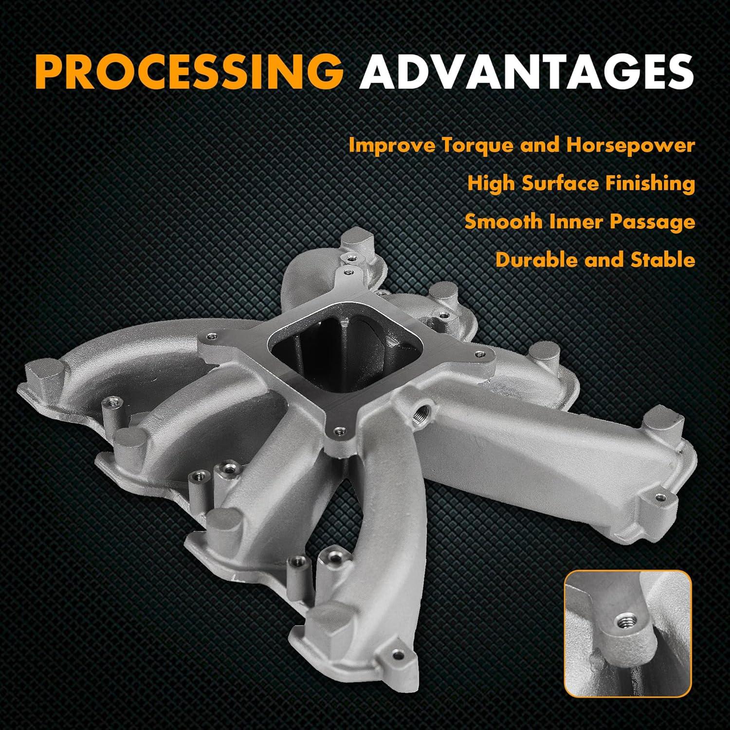 Colector de Admisión Carburado JGhyperX 300-131 para Chevy LS3/L92