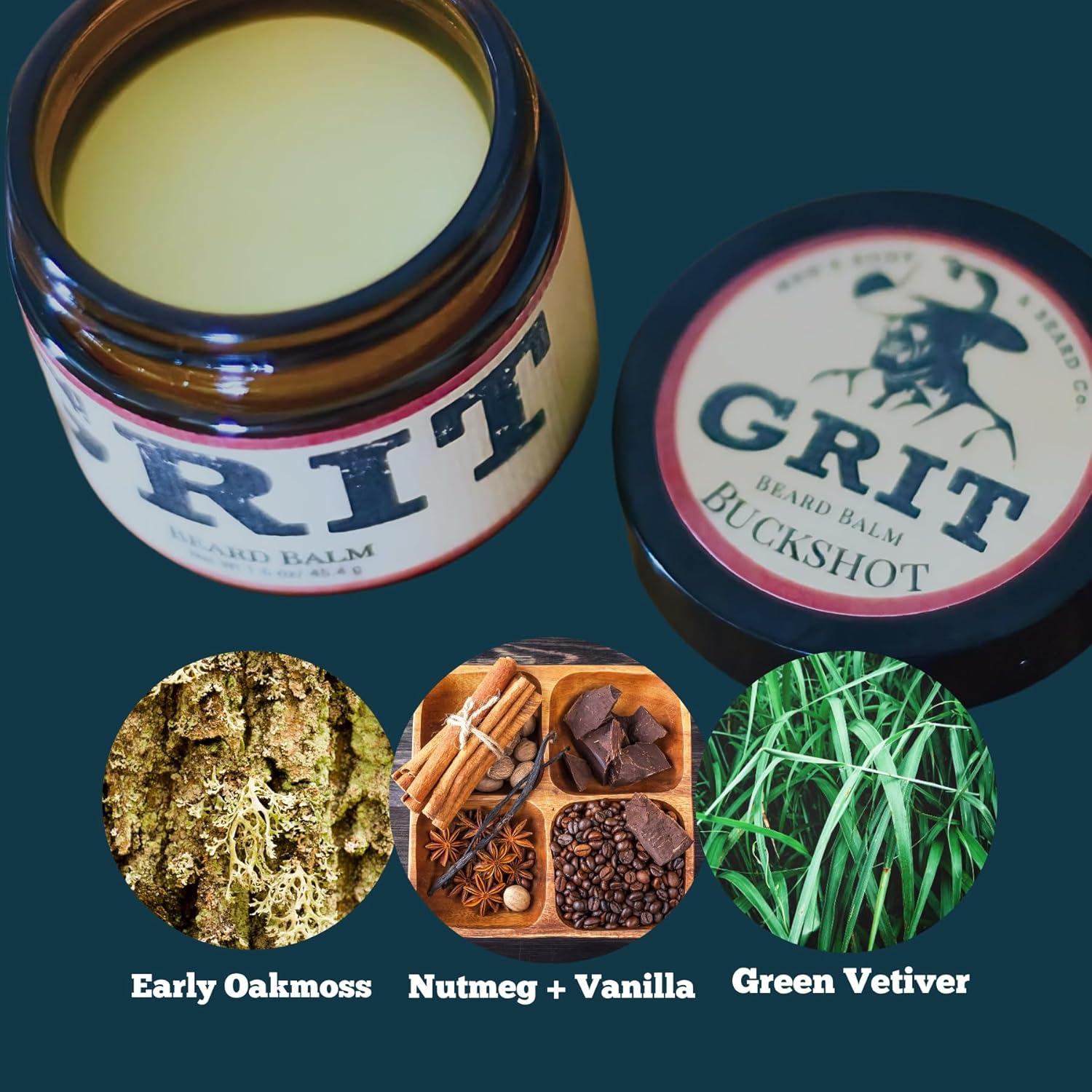 Bálsamo para Barba GRIT Buckshot 45g | Natural | Estiliza y Suaviza