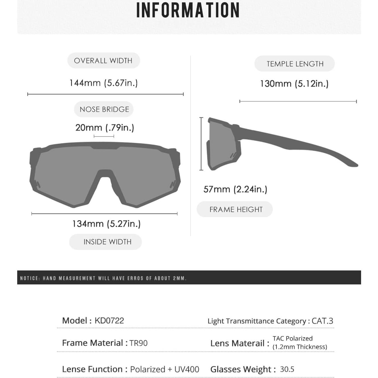 Gafas de sol polarizadas ALSUZYIOT para ciclismo y deportes