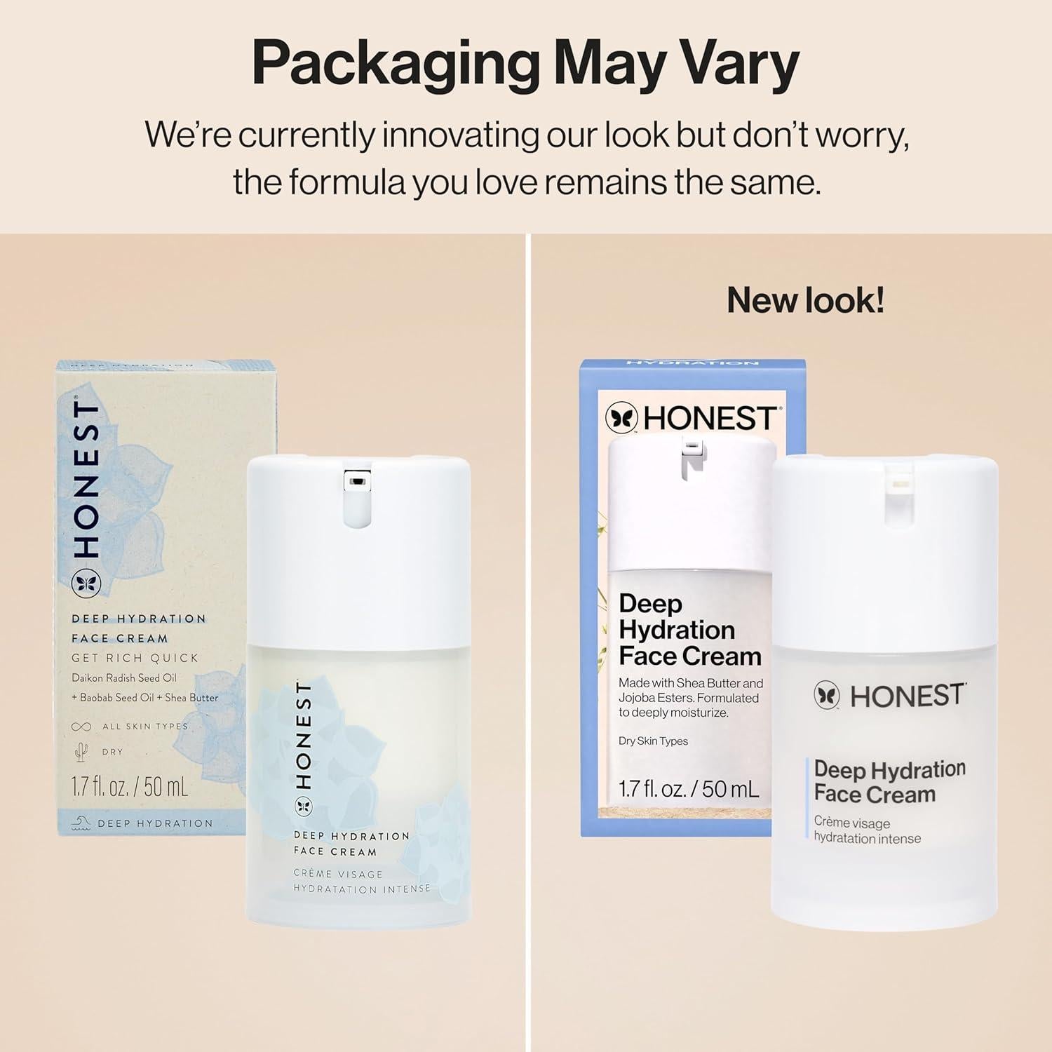 Crema Facial Hidratante Profunda Honest Beauty 50 ml Piel Seca