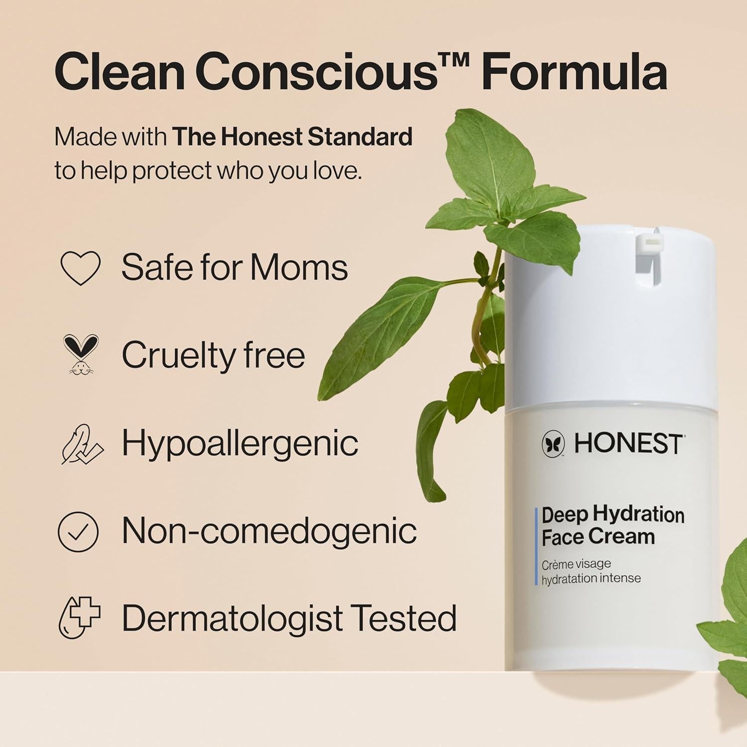 Crema Facial Hidratante Profunda Honest Beauty 50 ml Piel Seca