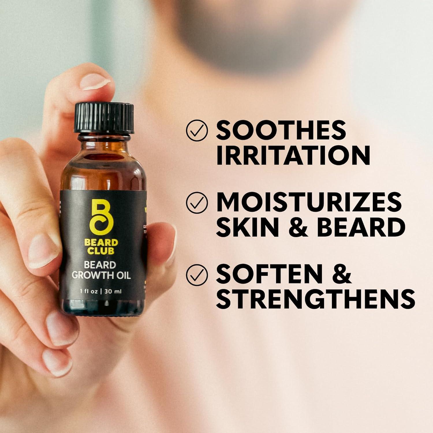 Rodillo Derma The Beard Club + Aceite Crecimiento Barba