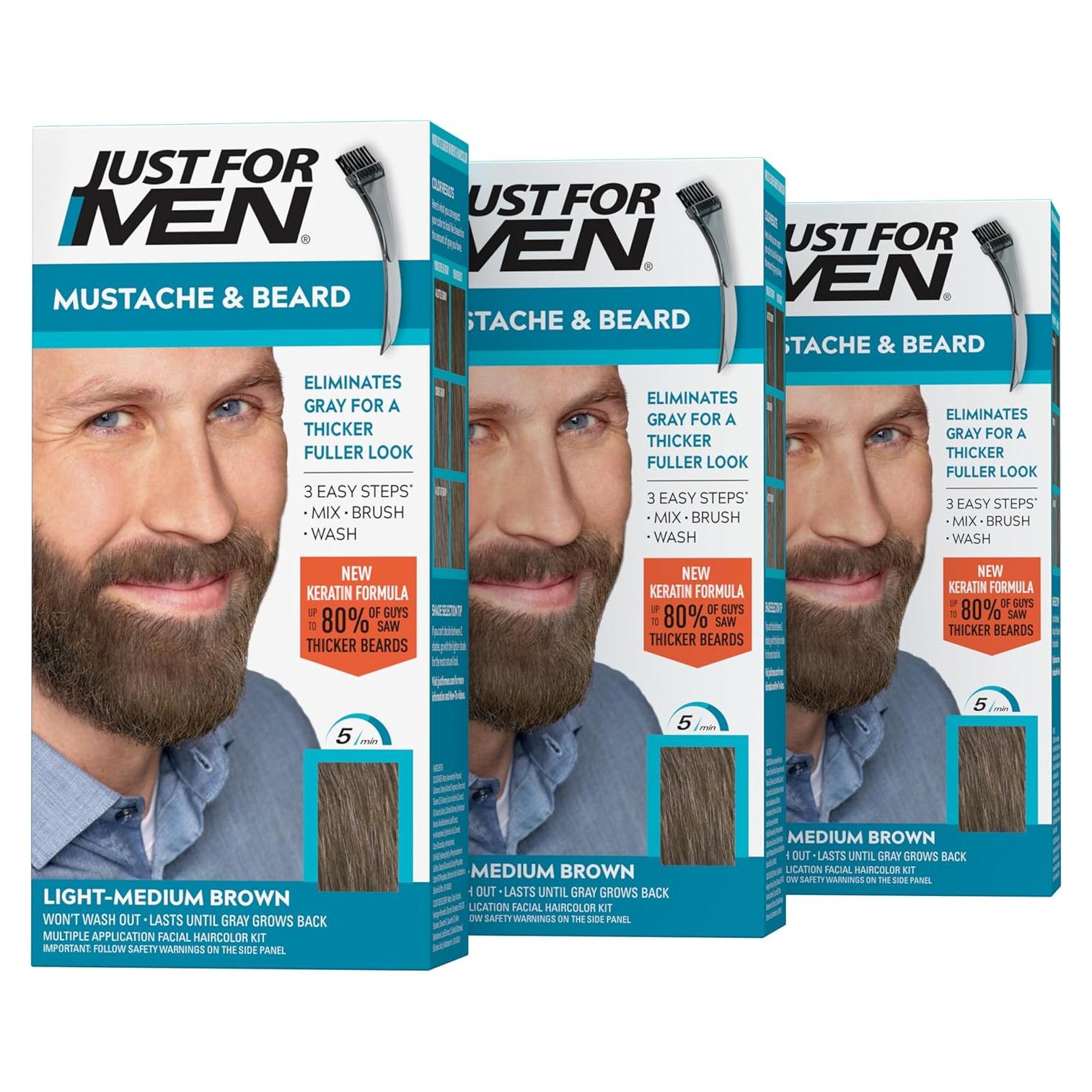 Tinte para Barba Just For Men M-30 Marrón Claro-Medio