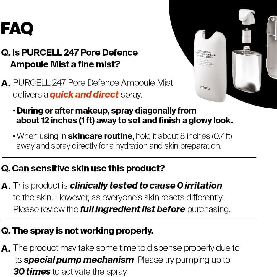 Mist Hidratante PURCELL 24/7 - Piel de Vidrio 130ml