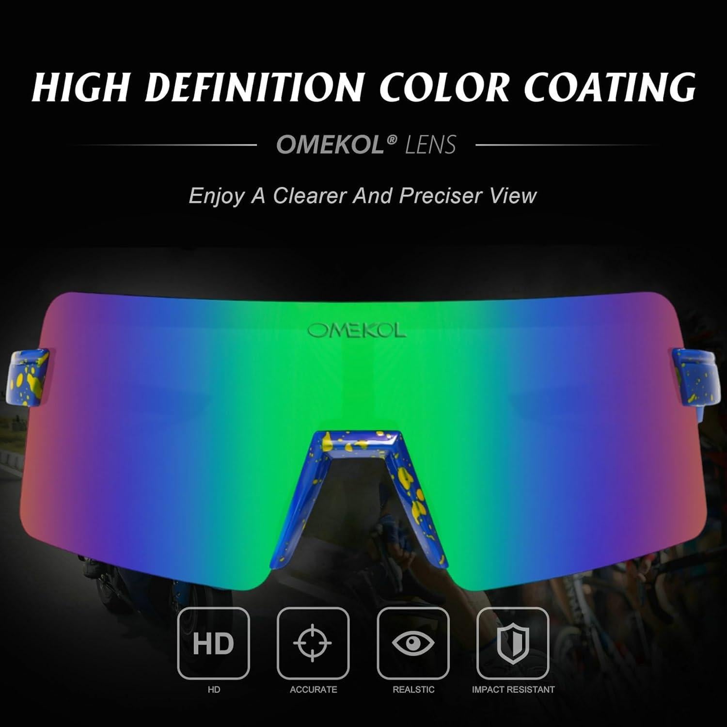 Gafas de Sol Polarizadas OMEKOL Adultos UV400 Outdoor