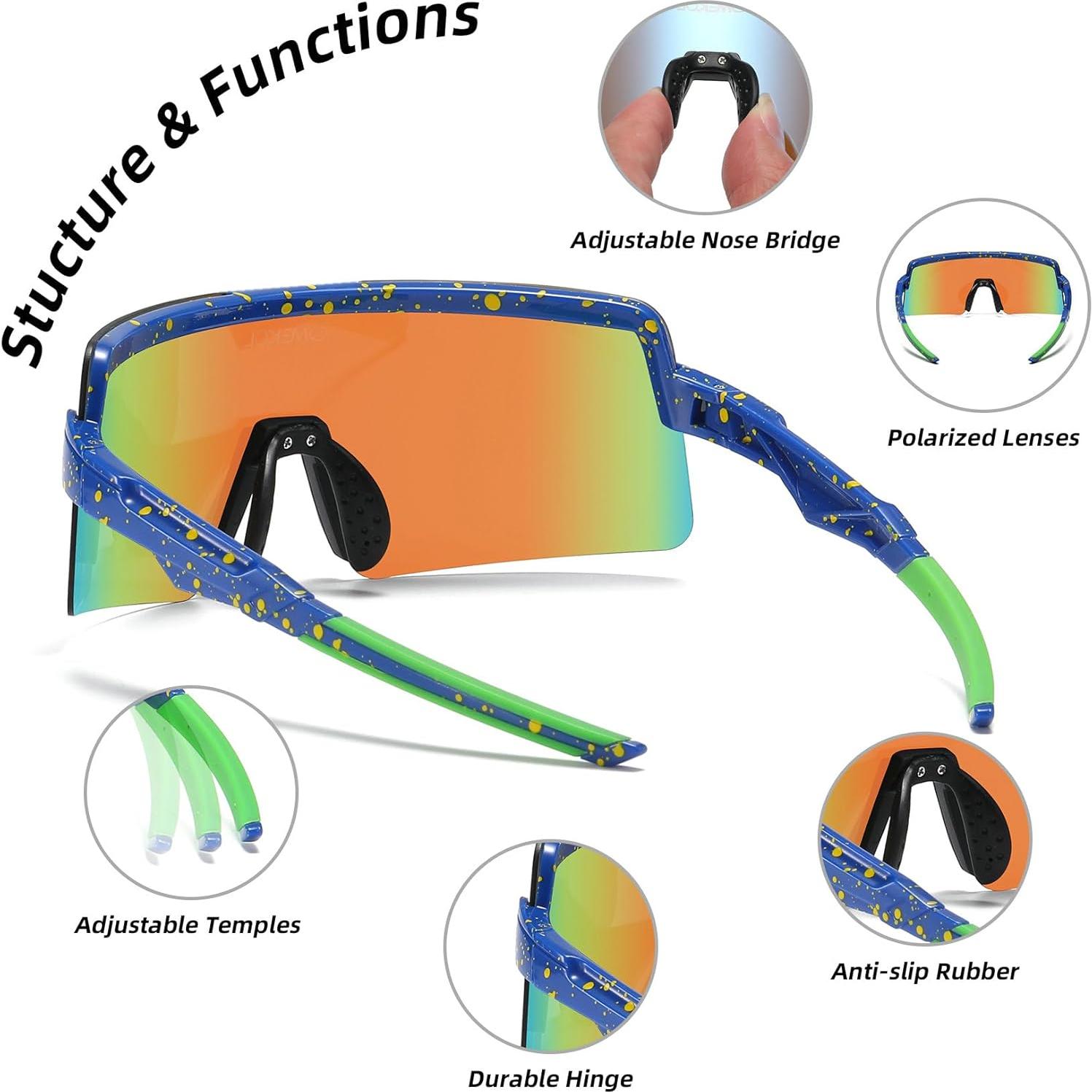 Gafas de Sol Polarizadas OMEKOL Adultos UV400 Outdoor