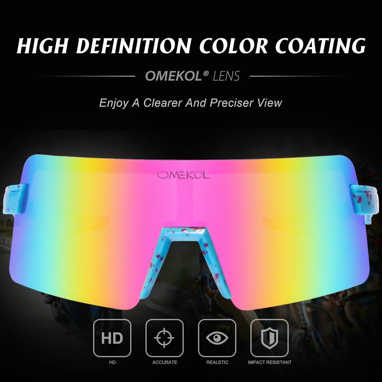 Gafas de Sol Polarizadas OMEKOL Adultos UV400 Outdoor