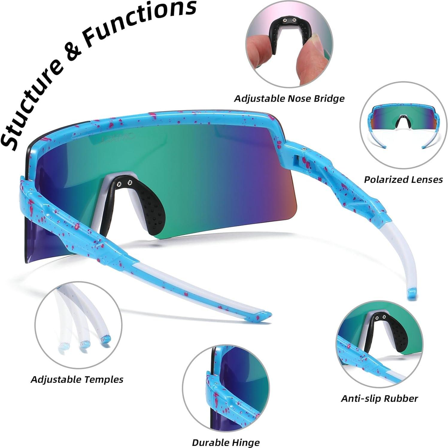 Gafas de Sol Polarizadas OMEKOL Adultos UV400 Outdoor