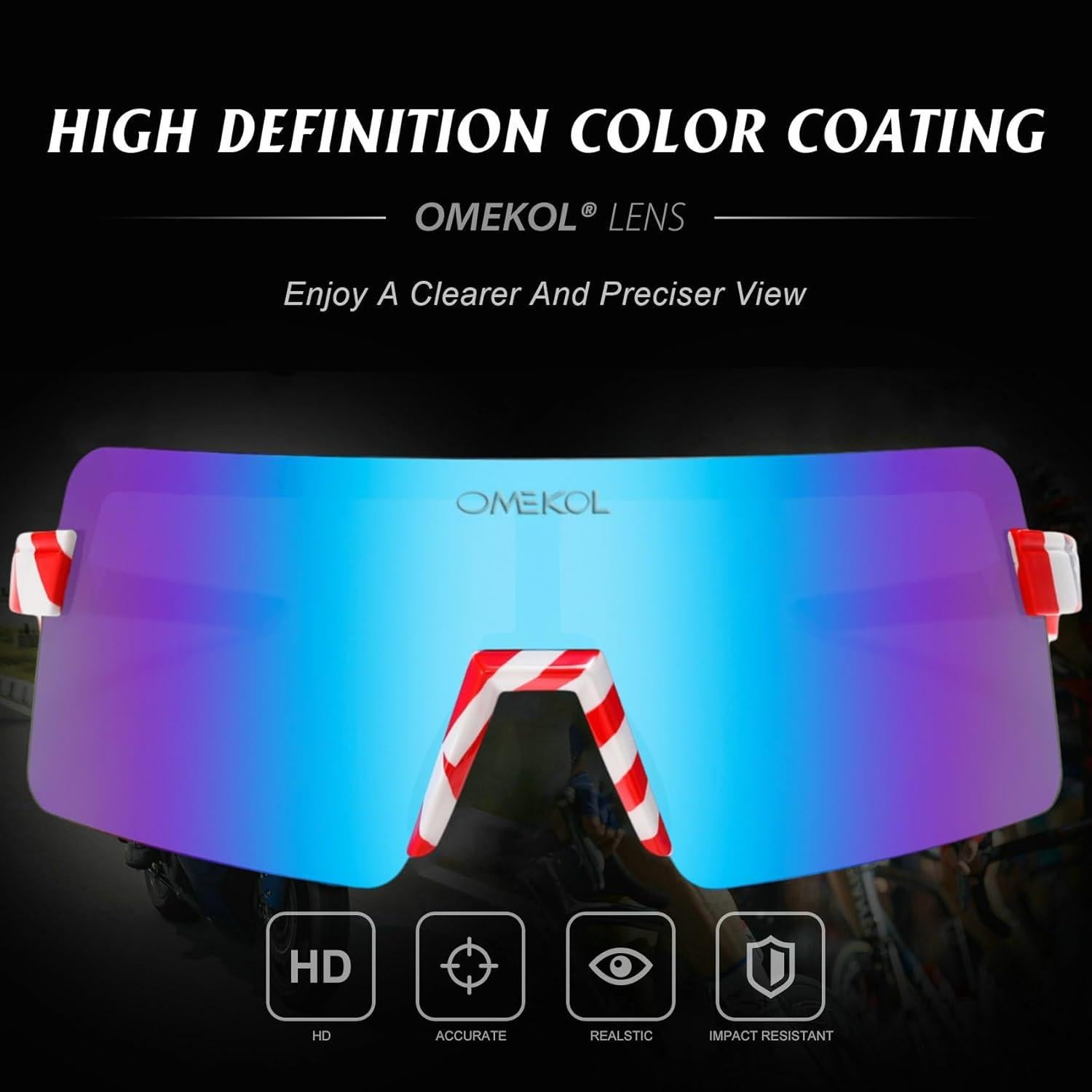 Gafas de Sol Polarizadas OMEKOL UV400 Adultos y Jóvenes