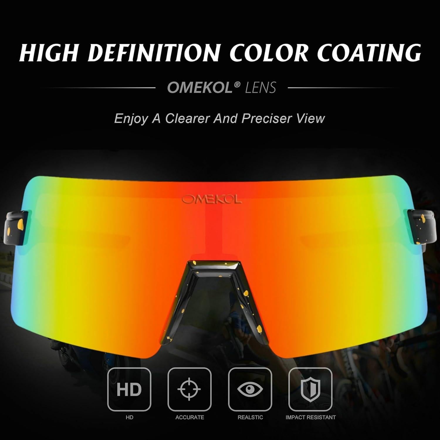 Gafas de Sol Polarizadas OMEKOL para Adultos y Jóvenes UV400