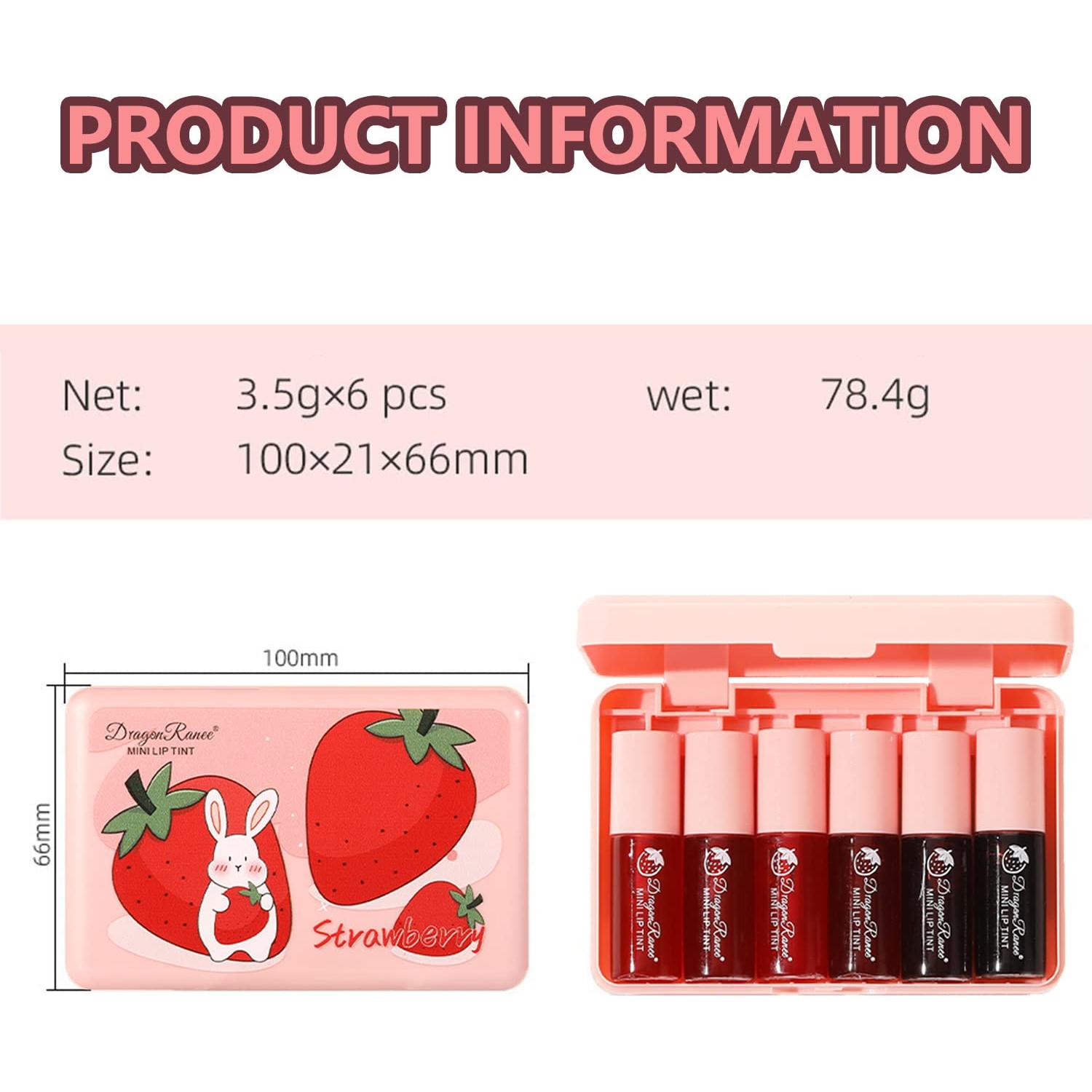 Tinte de Labios Eakroo 6 Colores Multiusos Hidratante