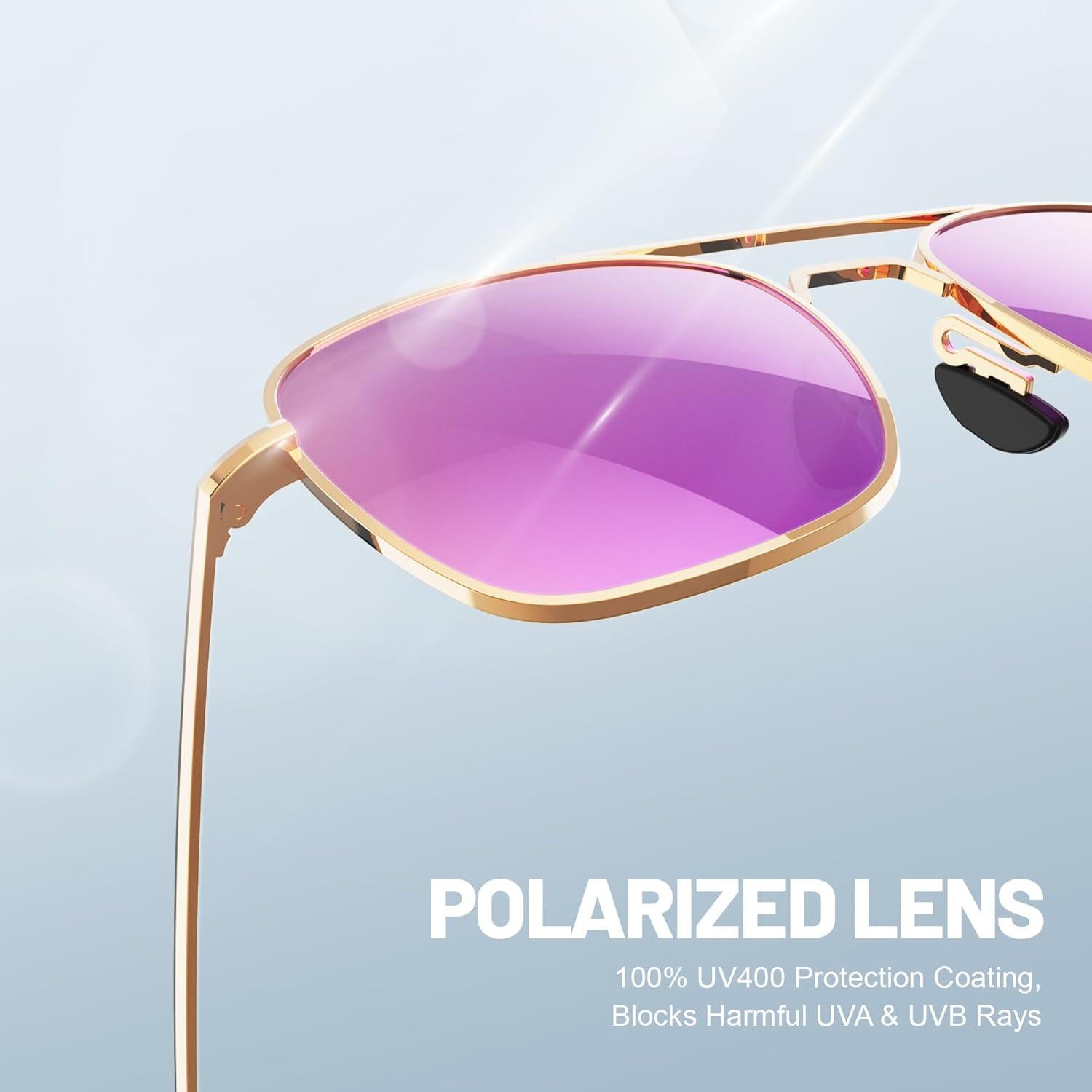 Gafas de sol aviador ACBLUCE 53mm Lente TAC polarizada