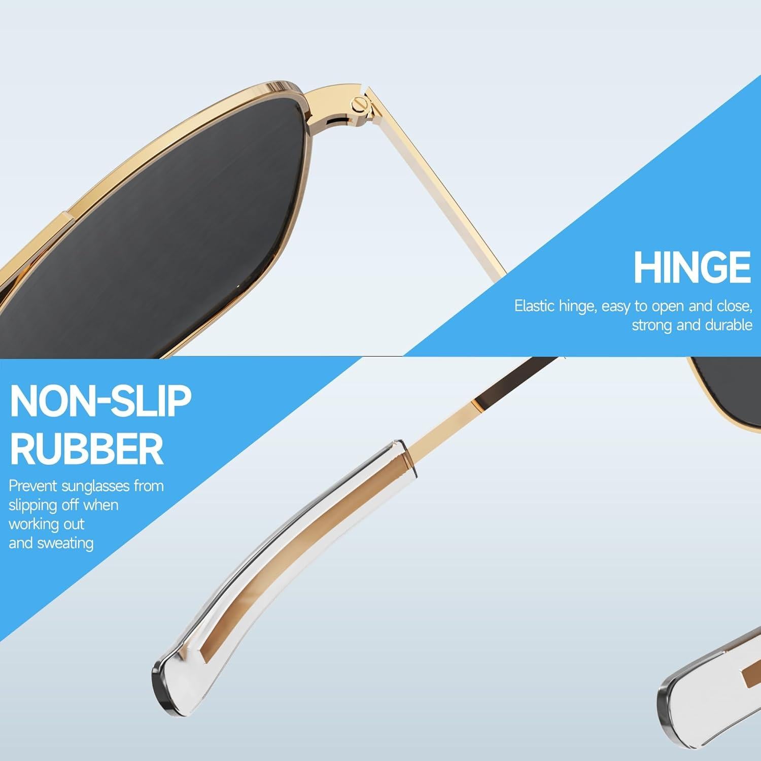 Gafas de sol aviador ACBLUCE 53mm Lente TAC polarizada