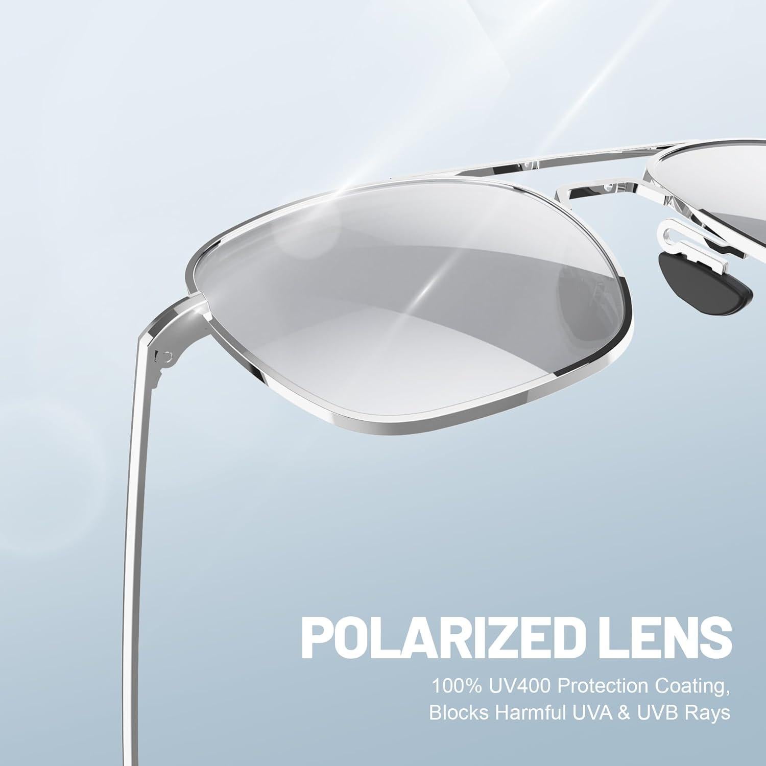 Gafas de sol aviador ACBLUCE 53mm polarizadas metal