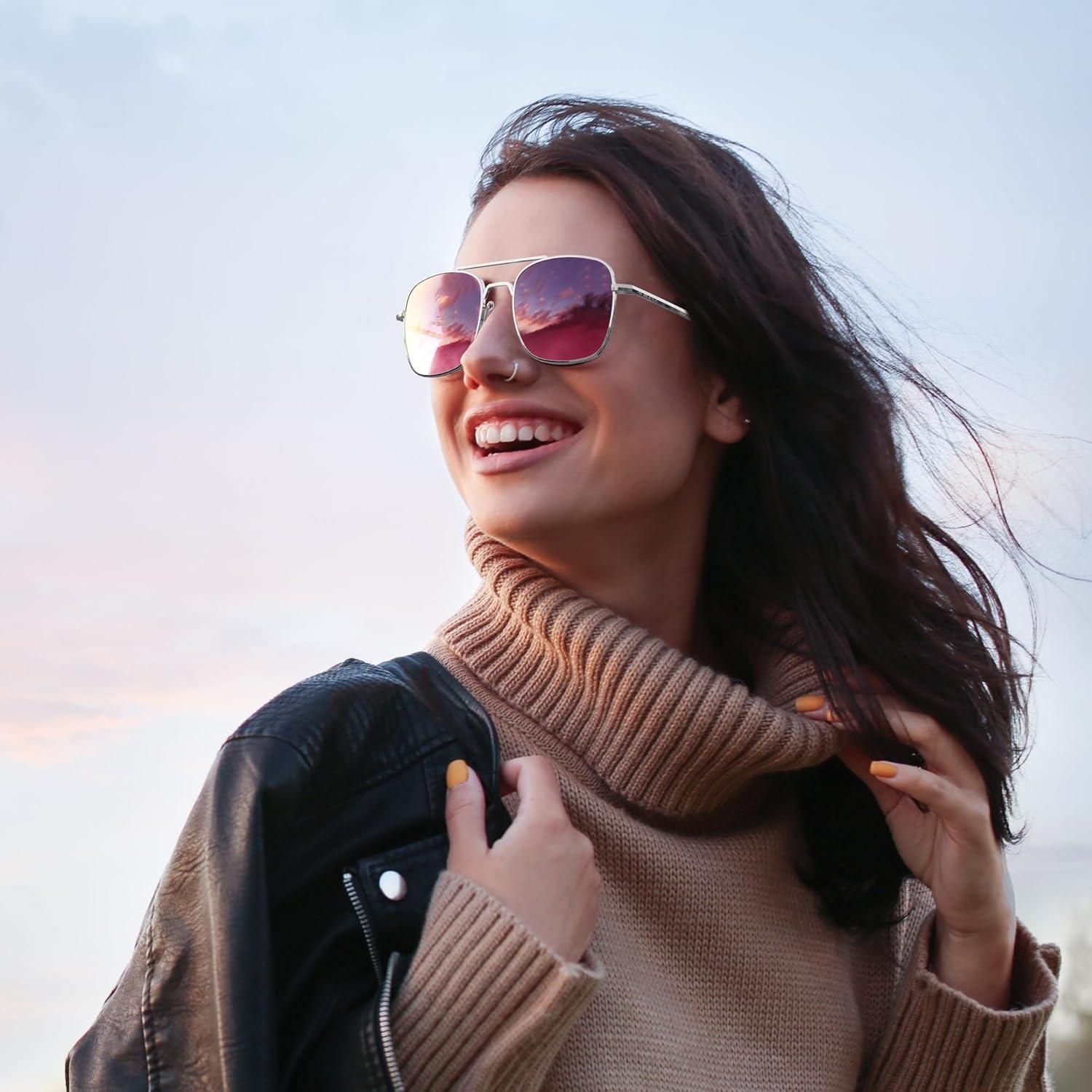 Gafas de sol aviador ACBLUCE 53mm polarizadas metal