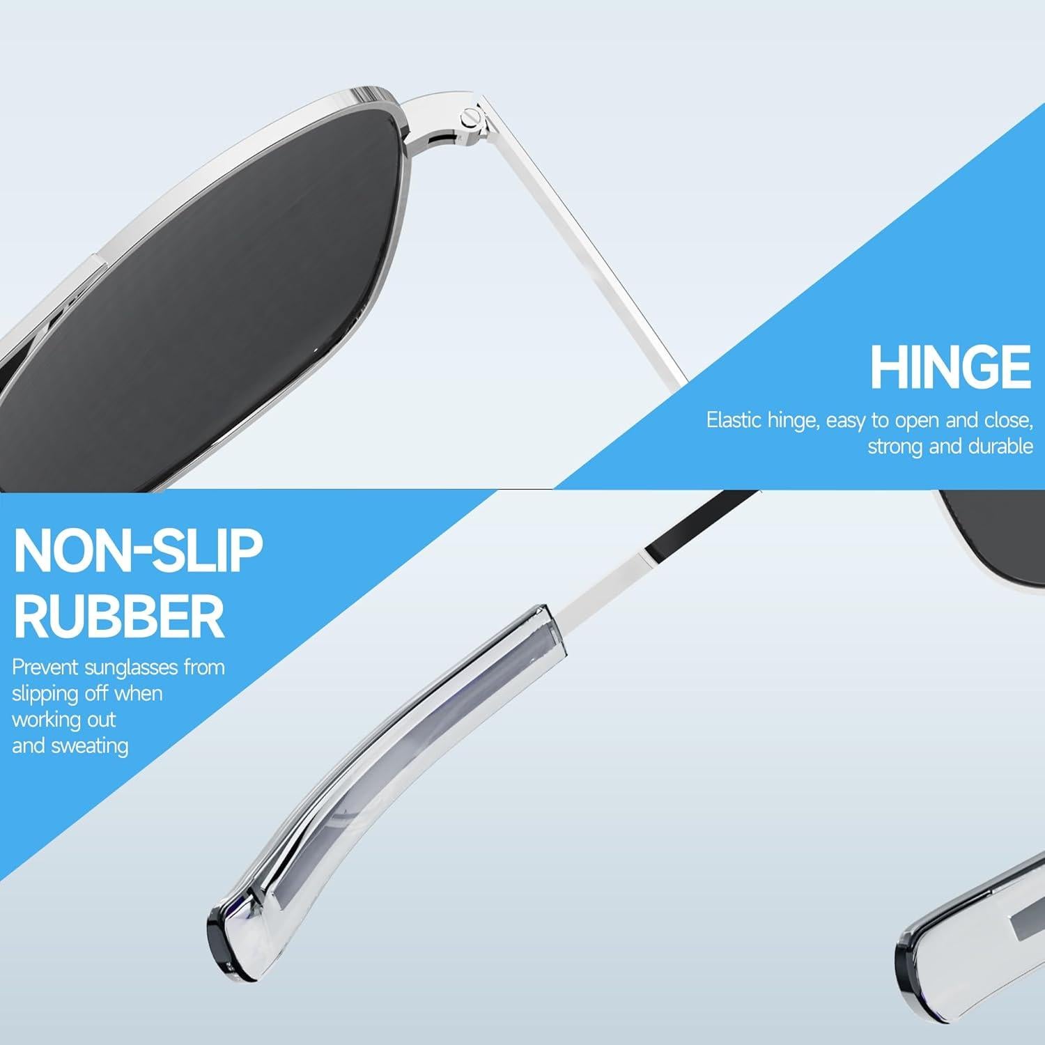 Gafas de sol aviador ACBLUCE 53mm polarizadas metal