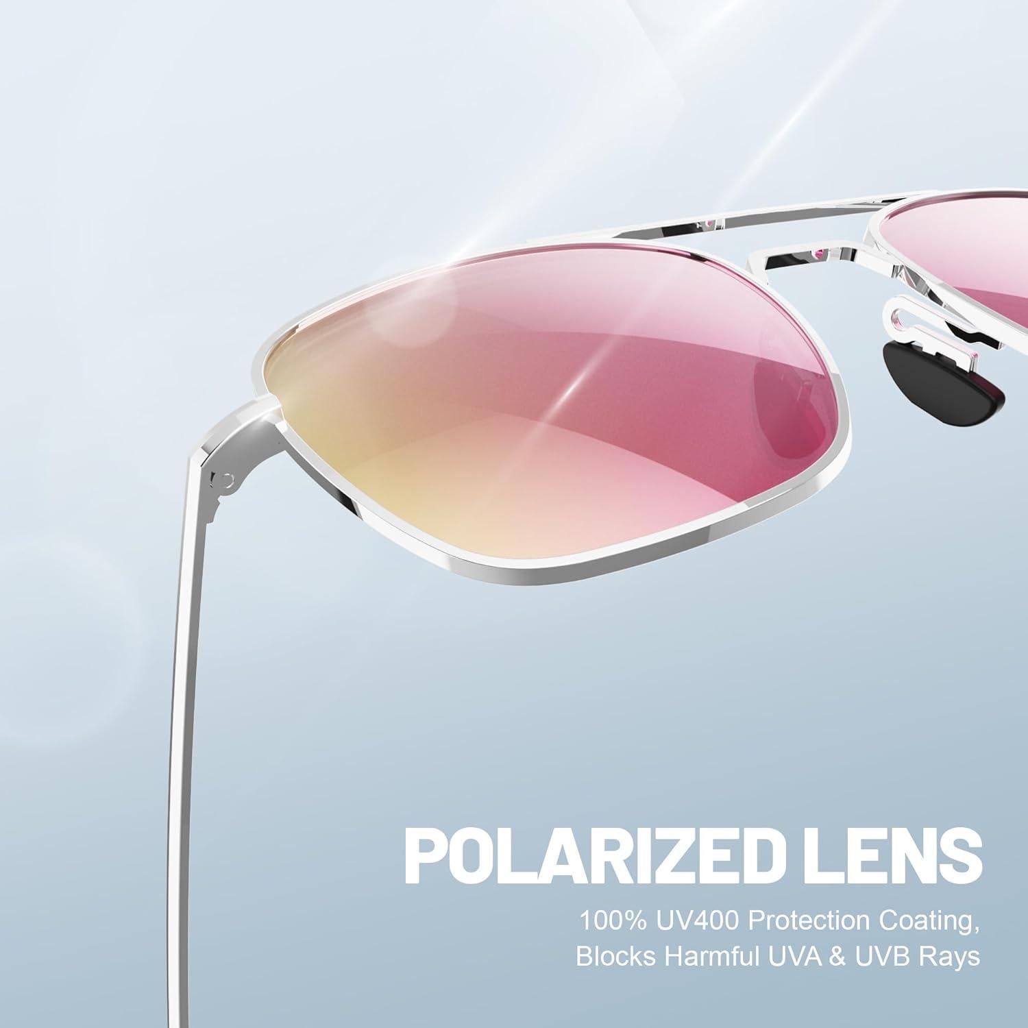 Gafas de sol aviador ACBLUCE 53mm polarizadas metal