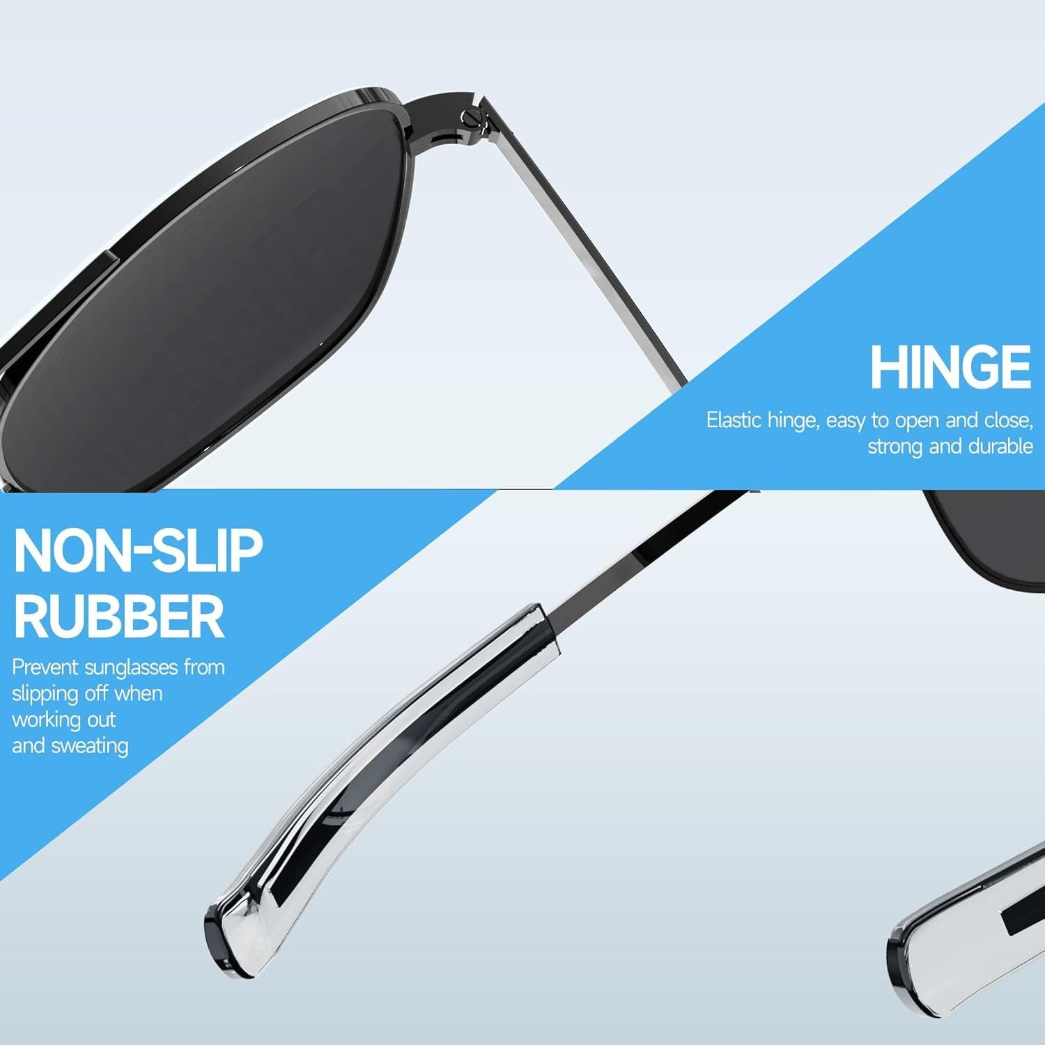 Gafas de sol aviador ACBLUCE 53mm polarizadas para hombres