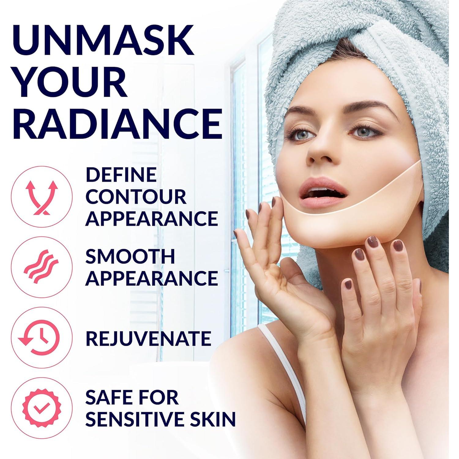 Máscara Facial Colágeno Stylia VL10 - Levanta Mandíbula 10PC