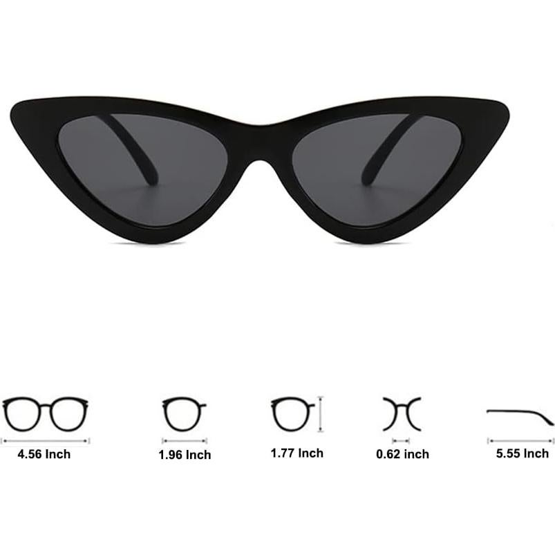 Gafas de Sol OZPYKAE Ojo de Gato Retro para Mujeres