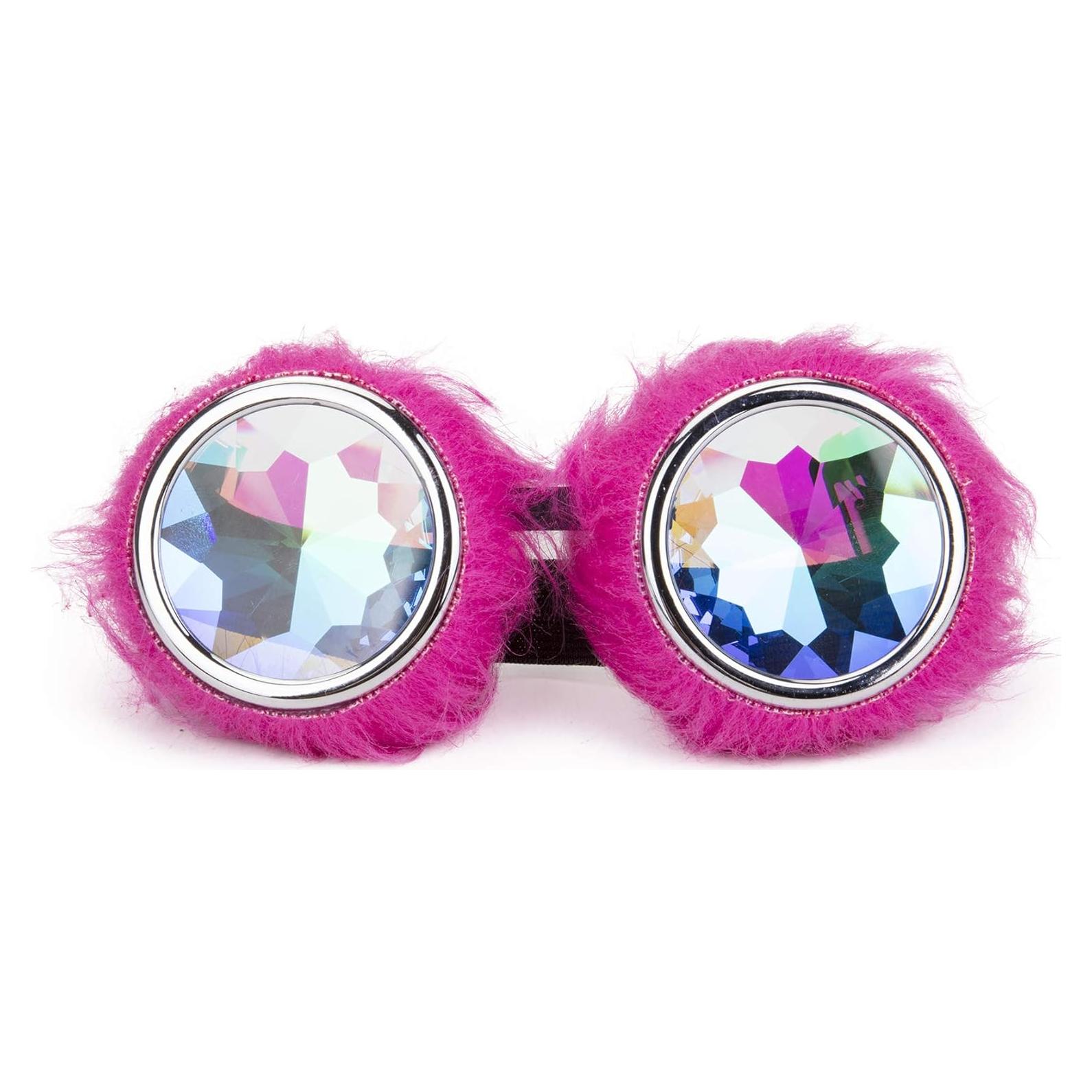 Gafas Steampunk Lelinta Ajustables Rosa para Cosplay