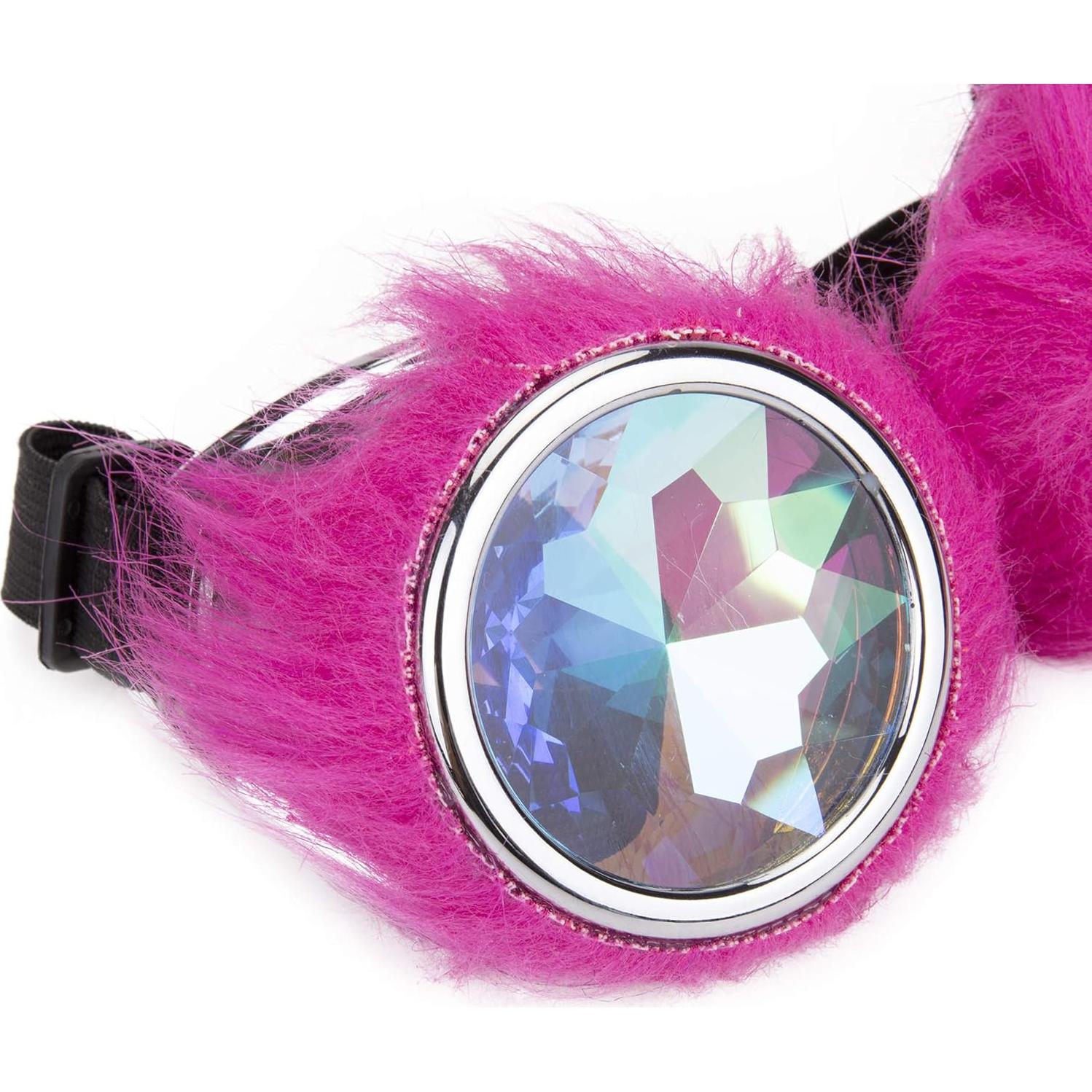 Gafas Steampunk Lelinta Ajustables Rosa para Cosplay