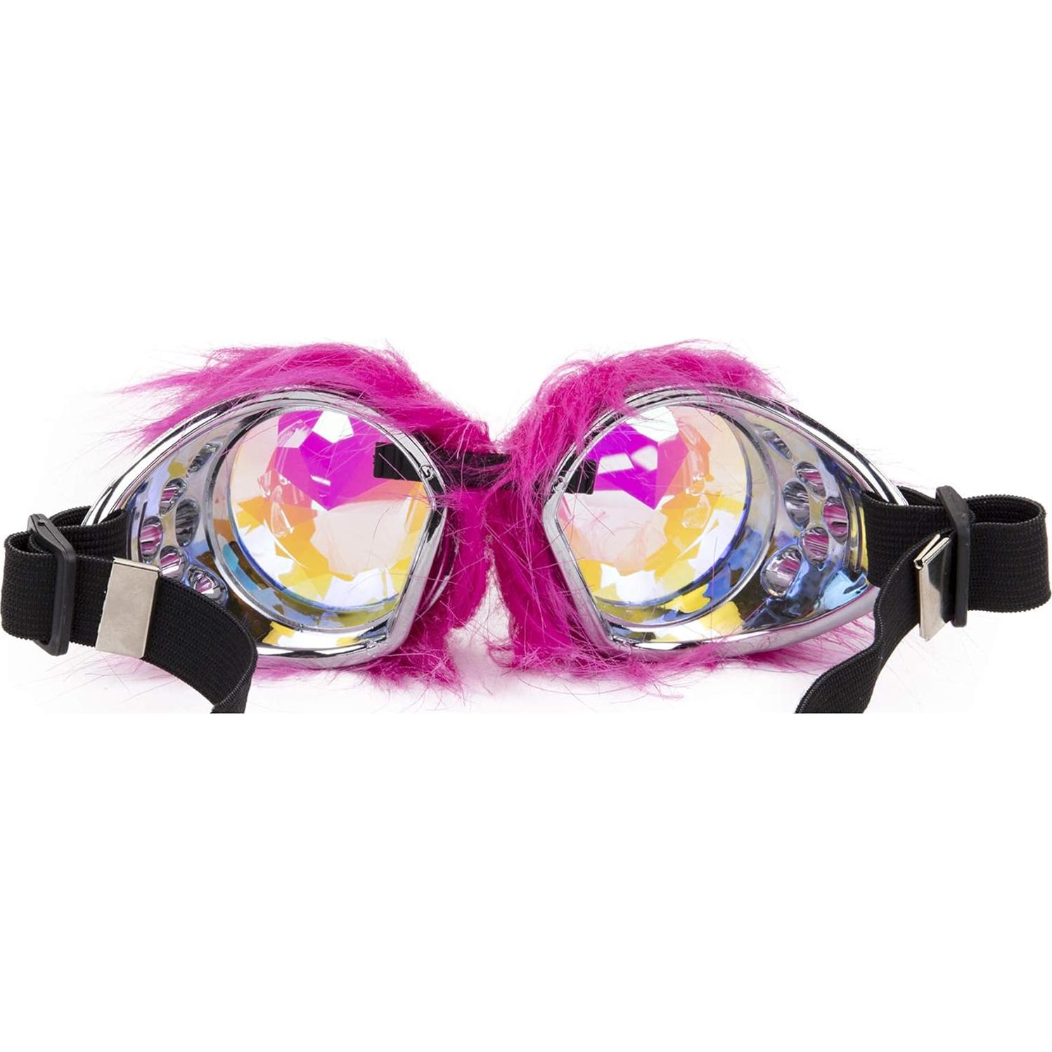 Gafas Steampunk Lelinta Ajustables Rosa para Cosplay