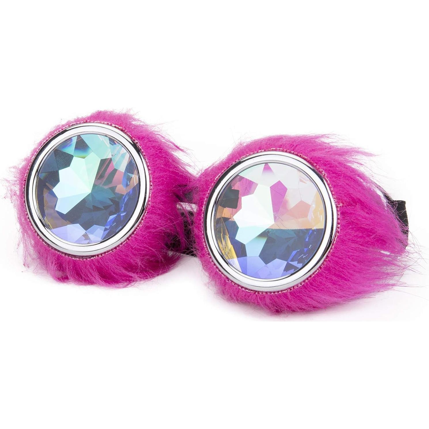 Gafas Steampunk Lelinta Ajustables Rosa para Cosplay