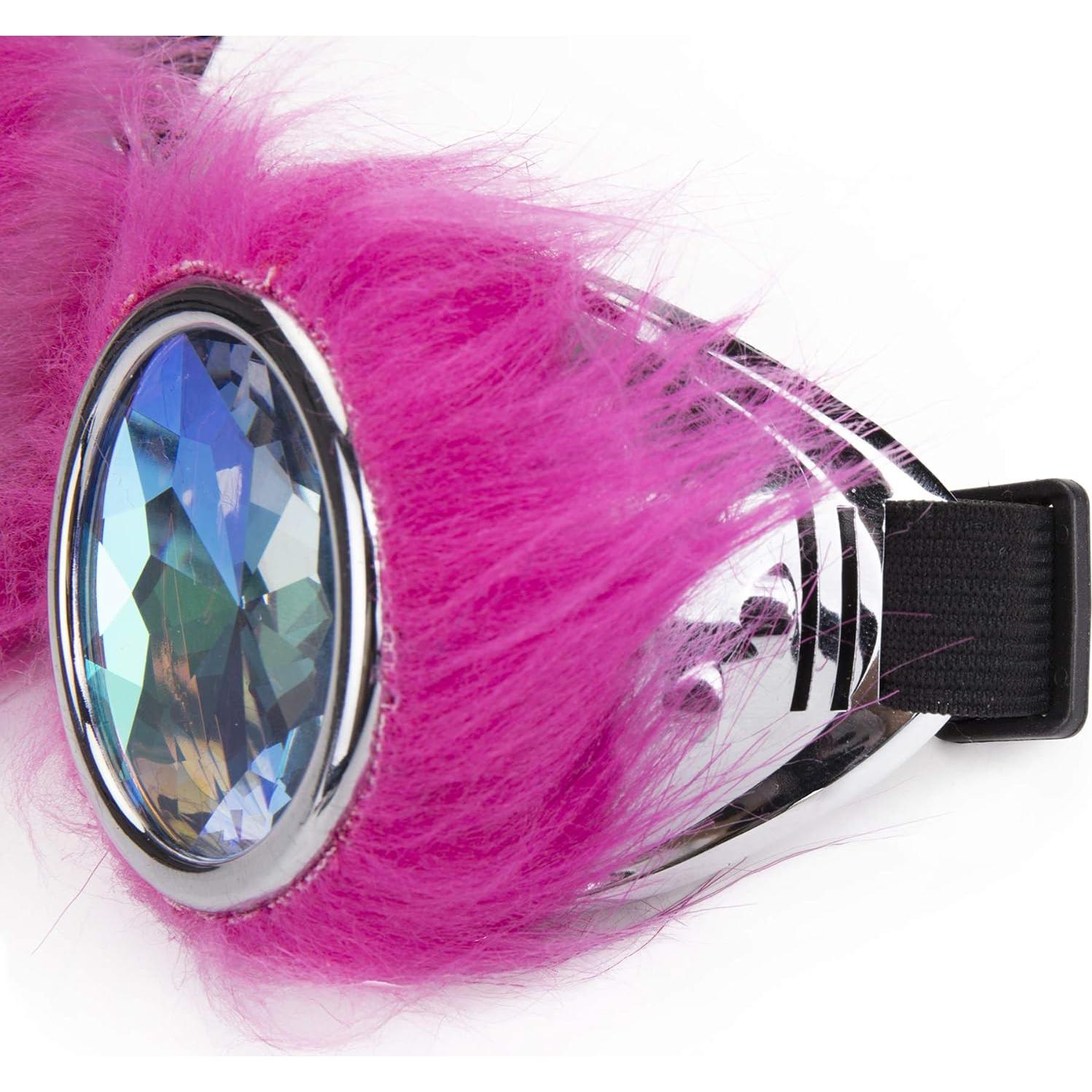 Gafas Steampunk Lelinta Ajustables Rosa para Cosplay