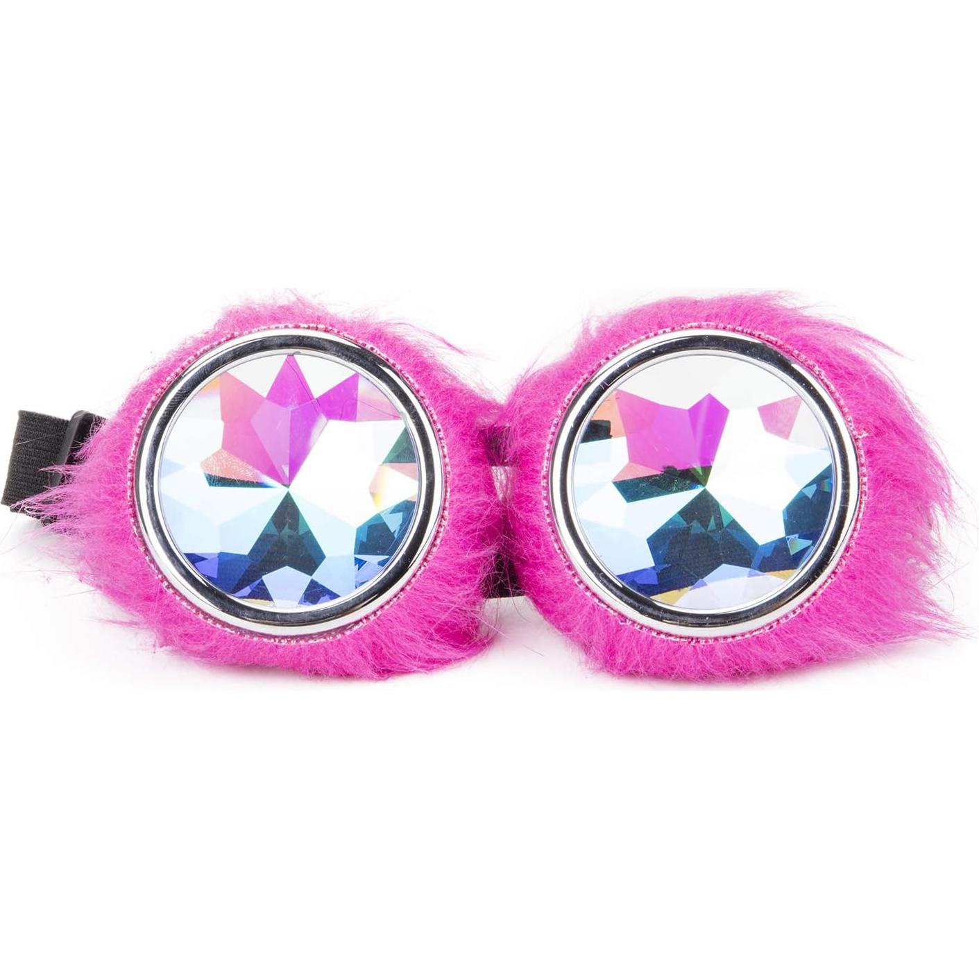 Gafas Steampunk Lelinta Ajustables Rosa para Cosplay