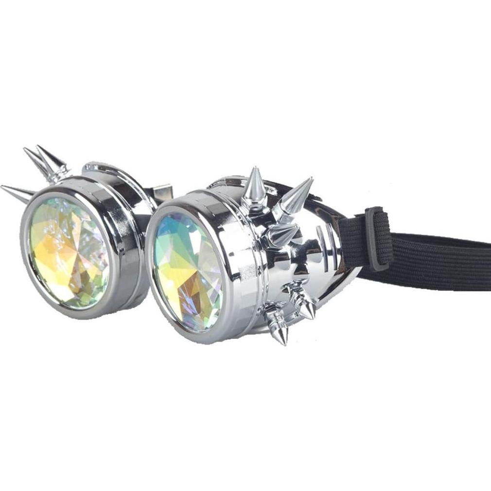 Gafas Steampunk Lelinta Ajustables Plata para Cosplay