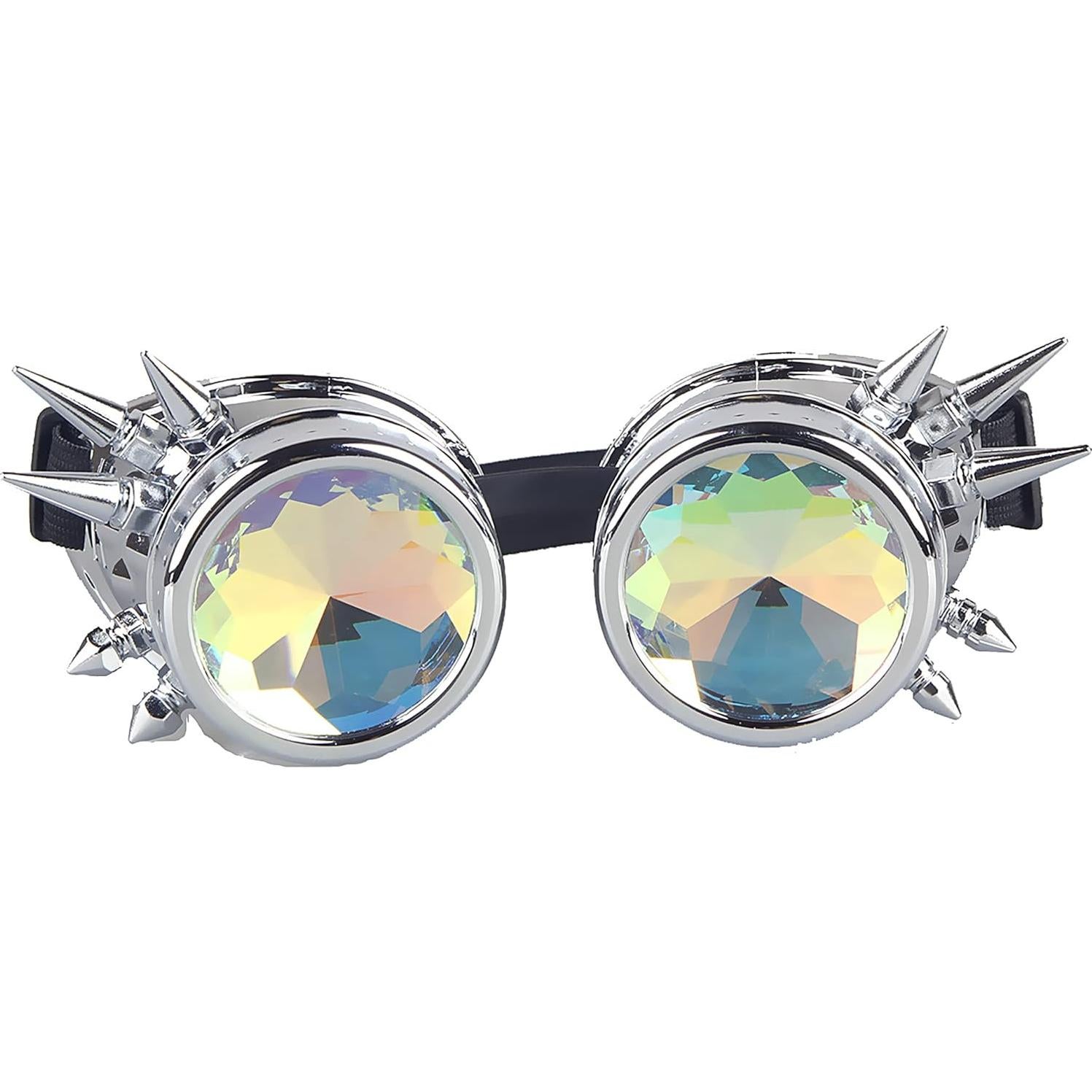 Gafas Steampunk Lelinta Ajustables Plata para Cosplay