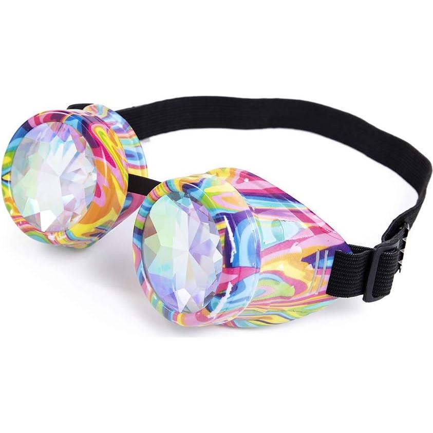 Gafas Steampunk Lelinta Kaleidoscopio Ajustables Multicolor