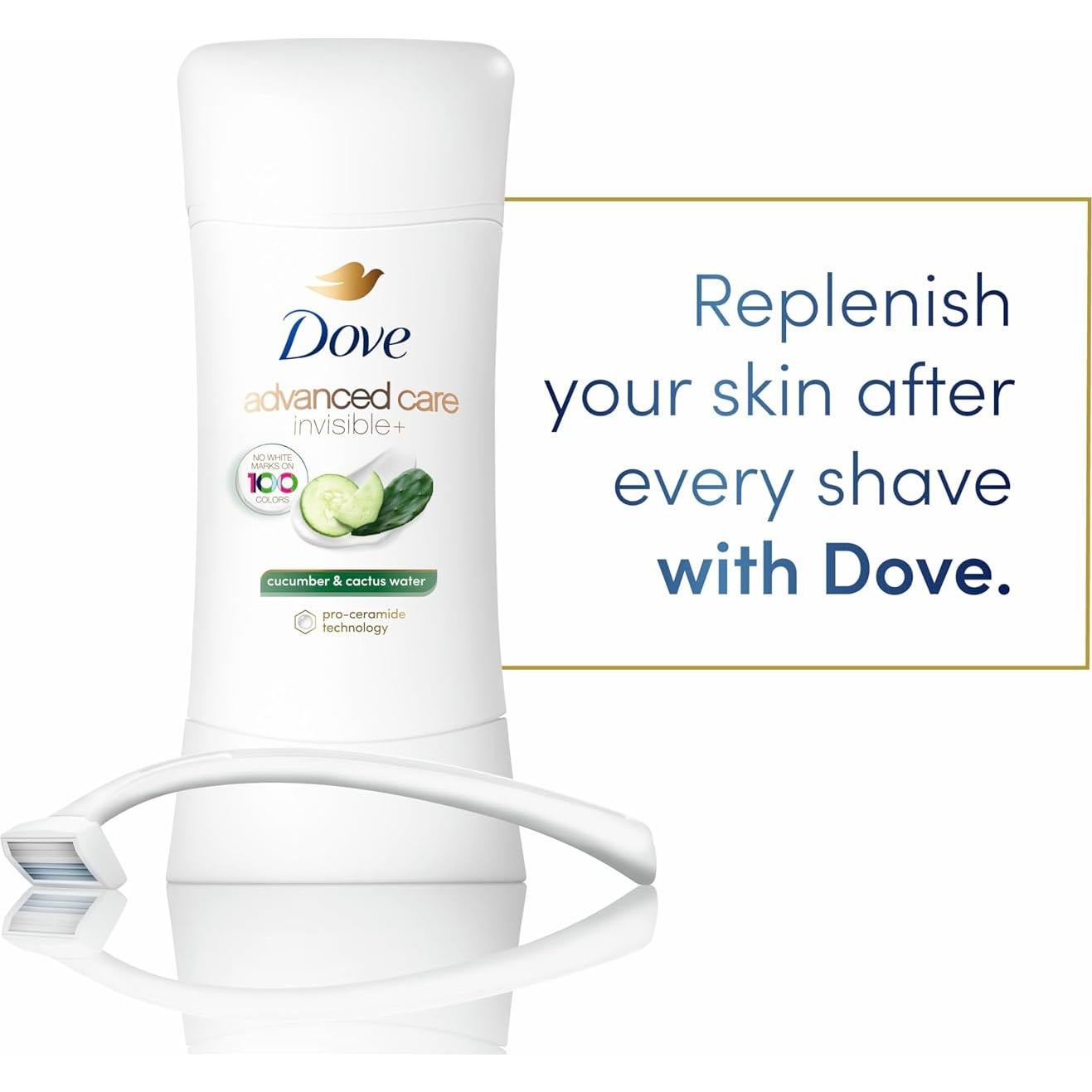 Dove Antitranspirante Stick Pepino y Agua de Cactus 73.93 g