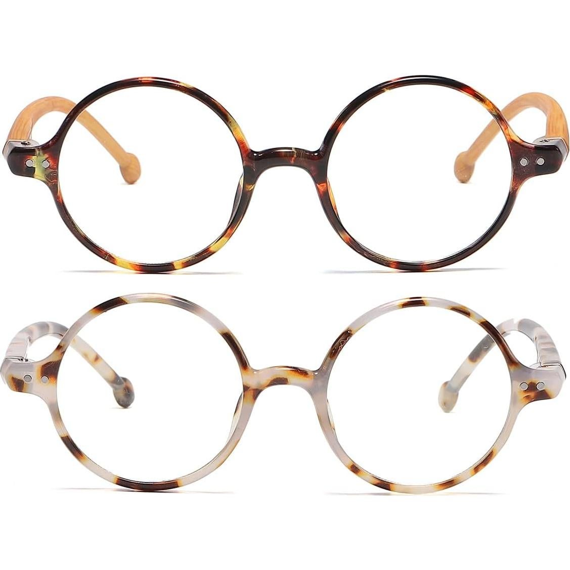 Gafas Retro Redondas JOVAKIT Bloqueo Luz Azul Unisex