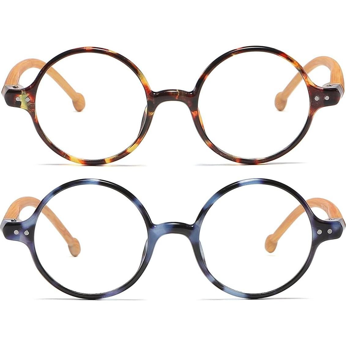 Gafas Retro Redondas JOVAKIT Bloqueo Luz Azul Unisex