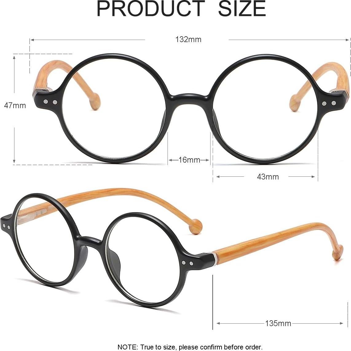 Gafas Retro Redondas JOVAKIT Bloqueadoras Luz Azul Unisex