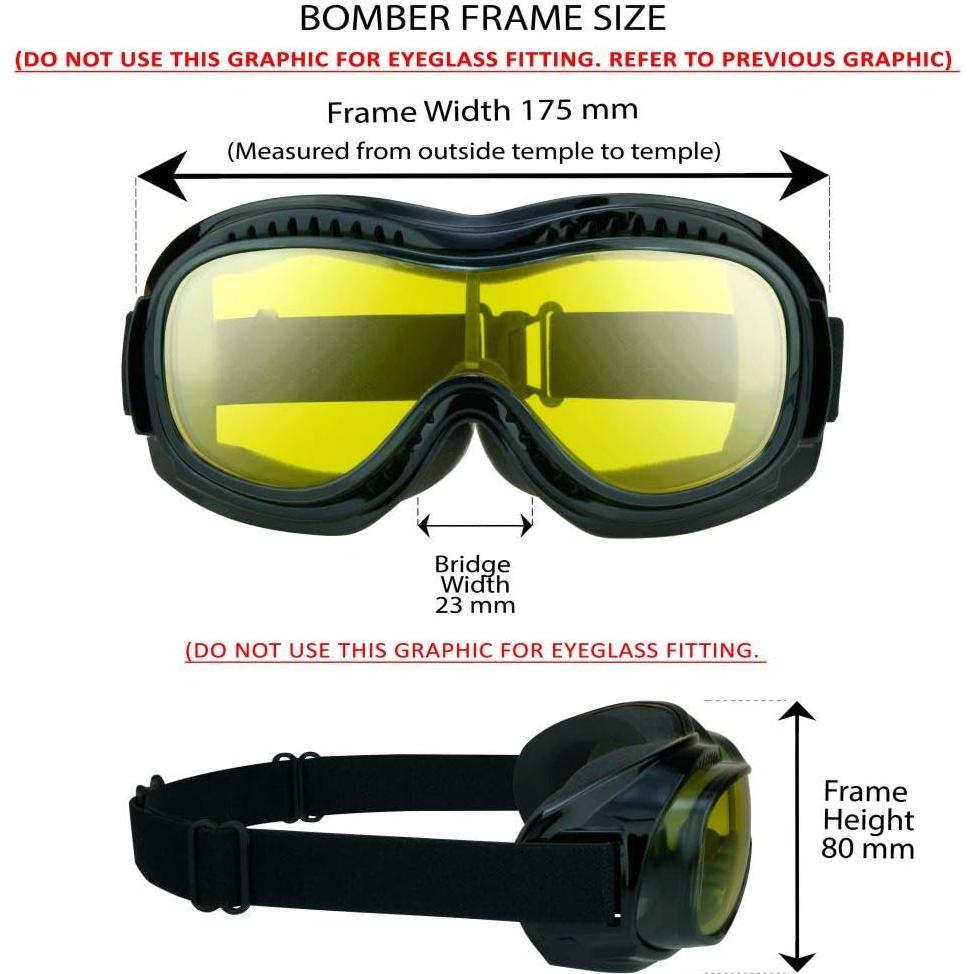 Gafas Bikershades Fit Over para Gafas de Montar