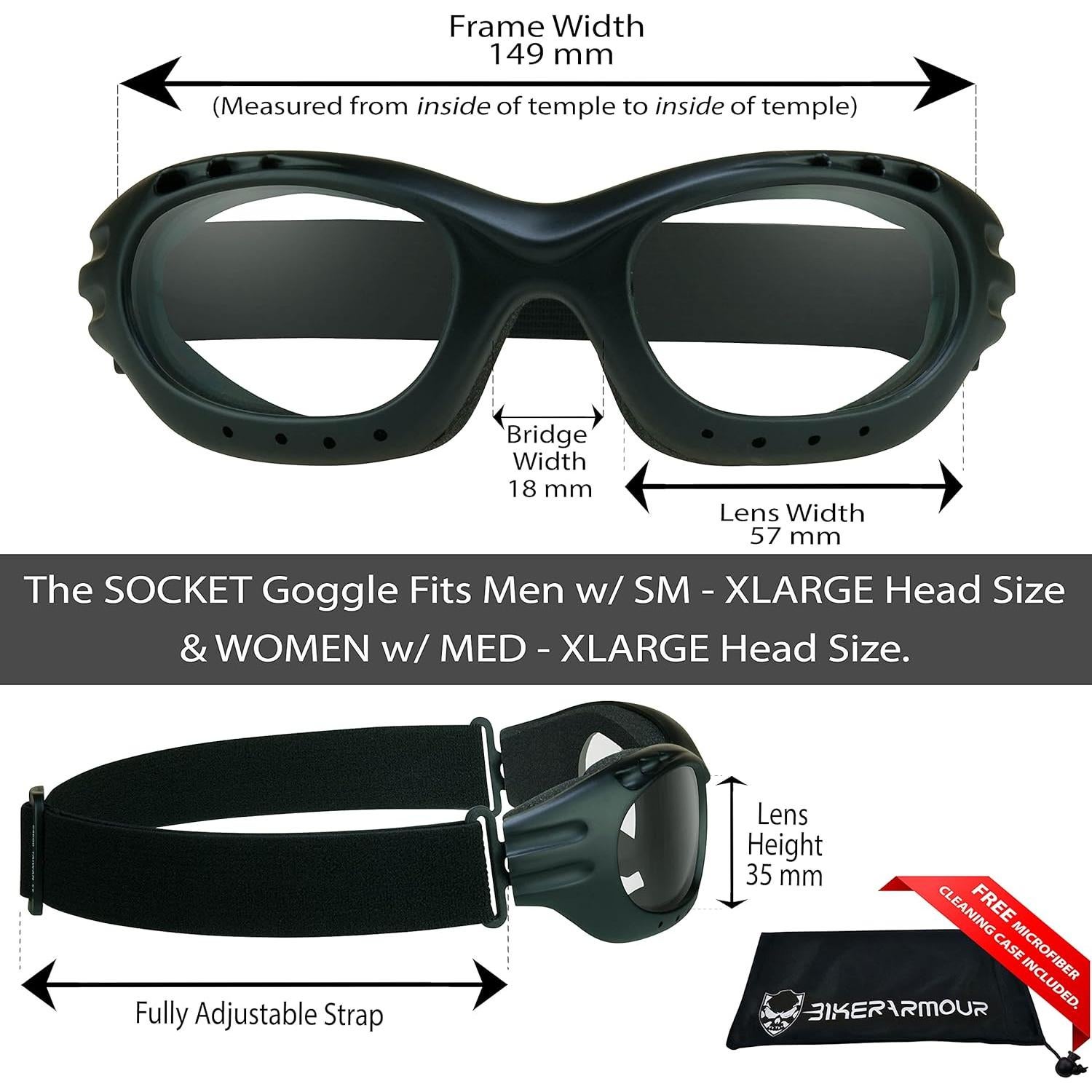 Gafas de seguridad Bikershades para motociclistas - Lentes polarizados