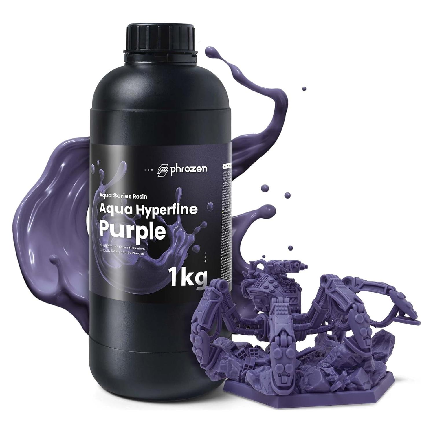 Resina fotopolimérica Phrozen Aqua Hyperfine 1KG Púrpura