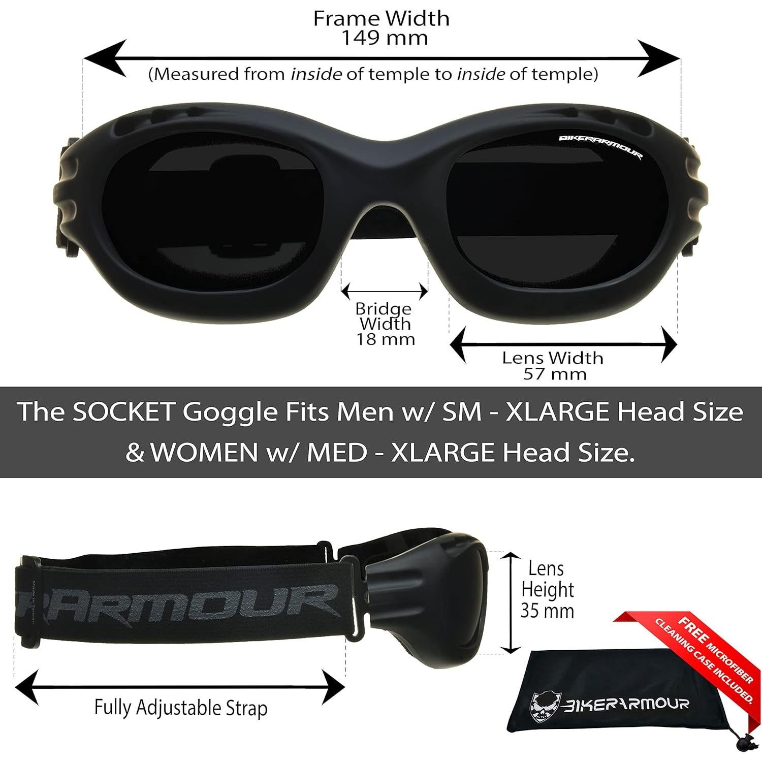 Gafas de seguridad Bikershades para motociclistas - Lentes polarizados